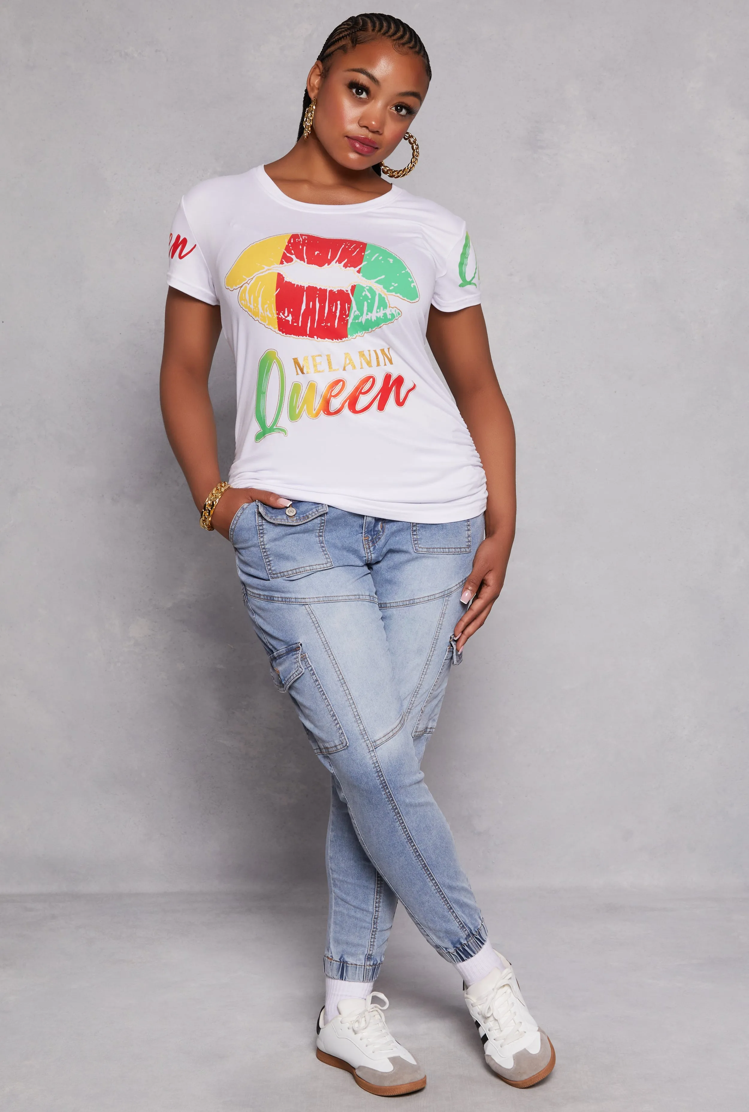 Plus Size Melanin Queen Graphic Tee sold by Rainbow product image thumbnail 2