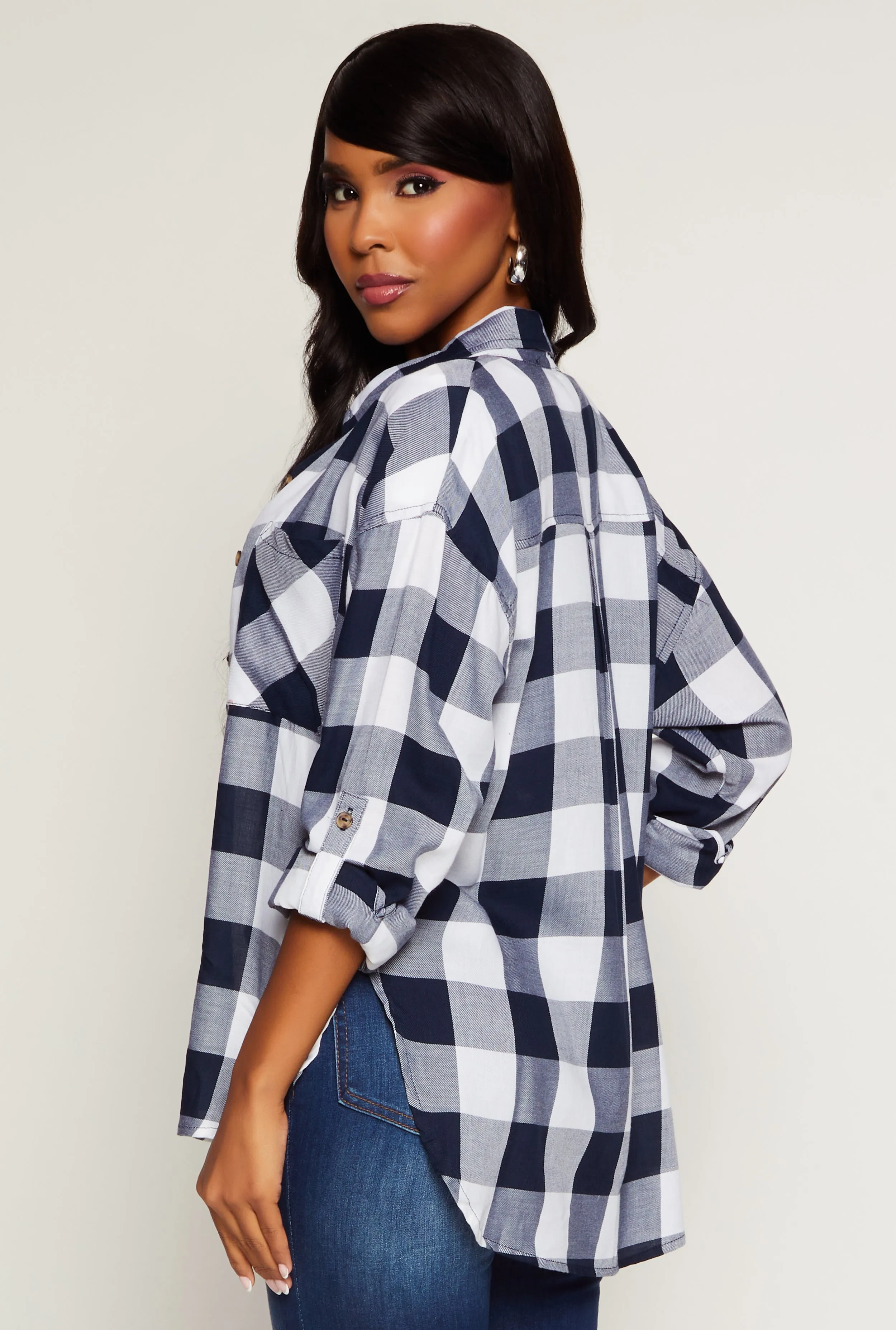 Buffalo Plaid Tunic Shirt sold by Rainbow product image thumbnail 3