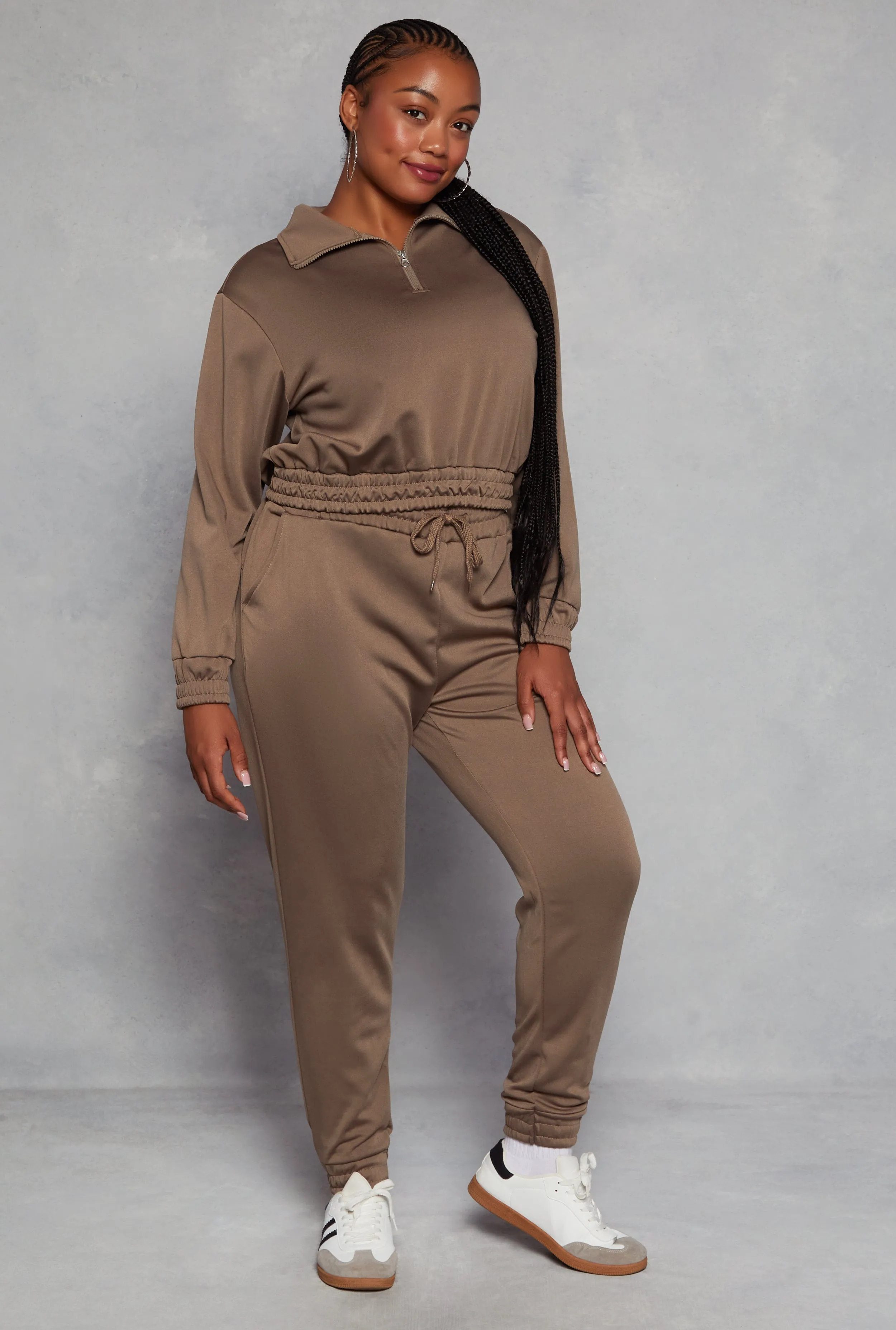 Plus Size Half Zip Sweatshirt sold by Rainbow product image thumbnail 2