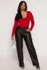 Basic V Neck Long Sleeve Bodysuit sold by Rainbow