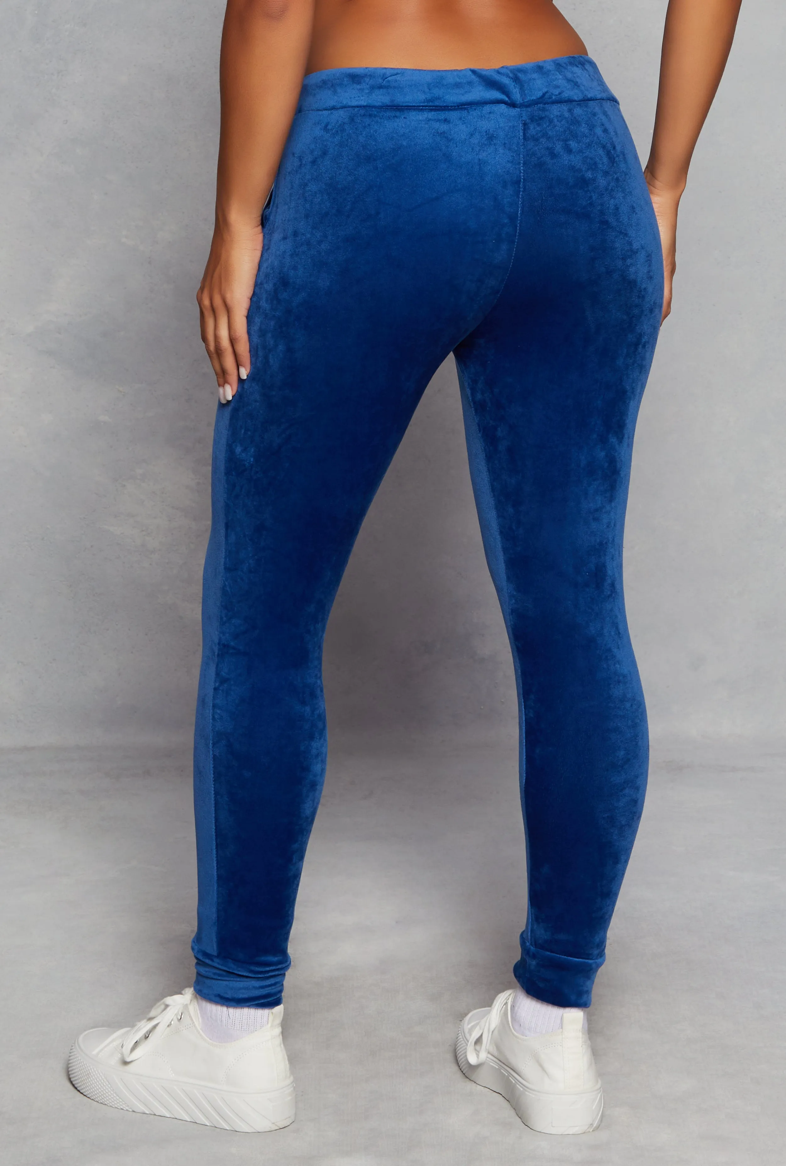 Solid Velour Drawstring Joggers sold by Rainbow product image thumbnail 3