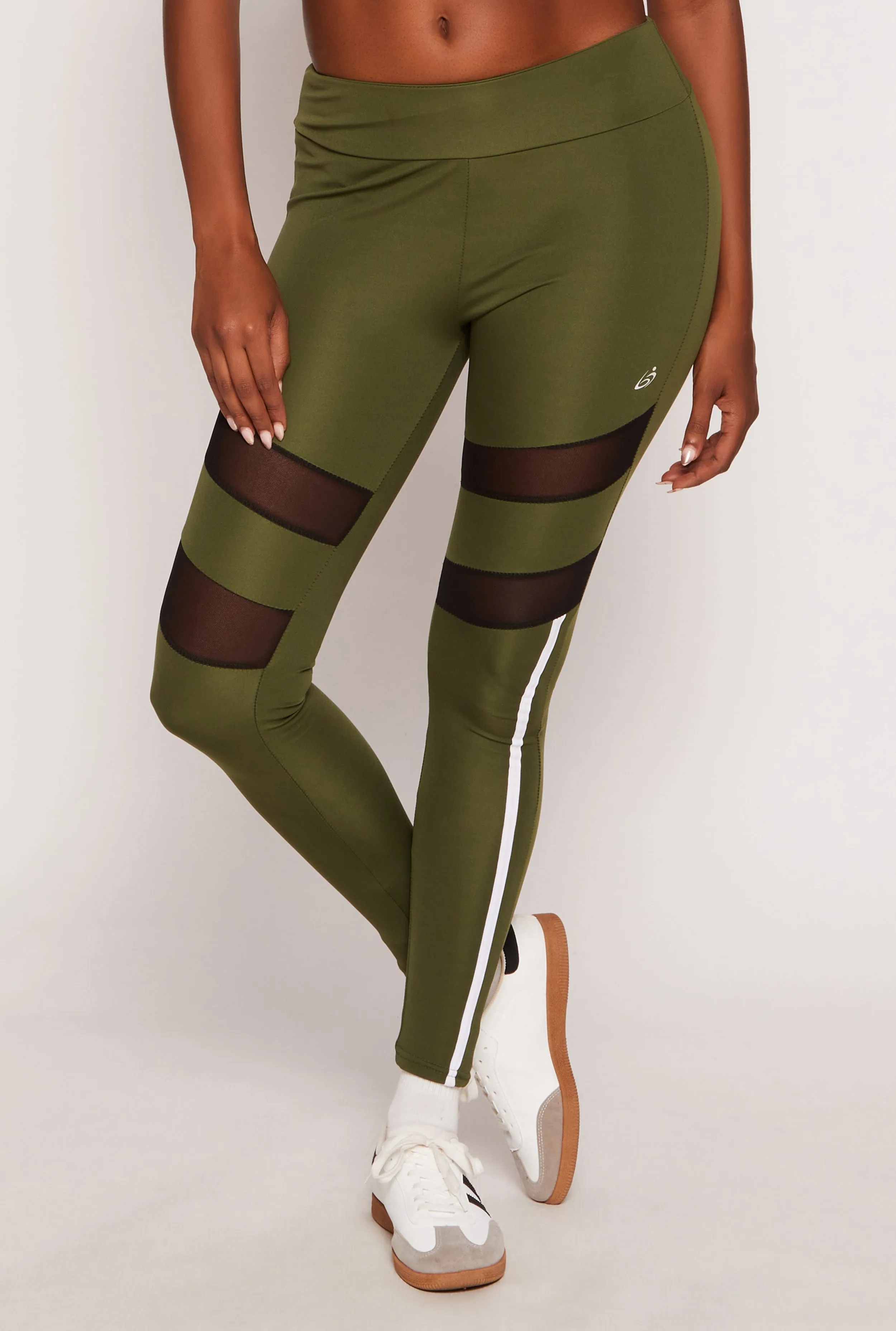 Mesh Detail High Waist Leggings sold by Rainbow product image thumbnail 2