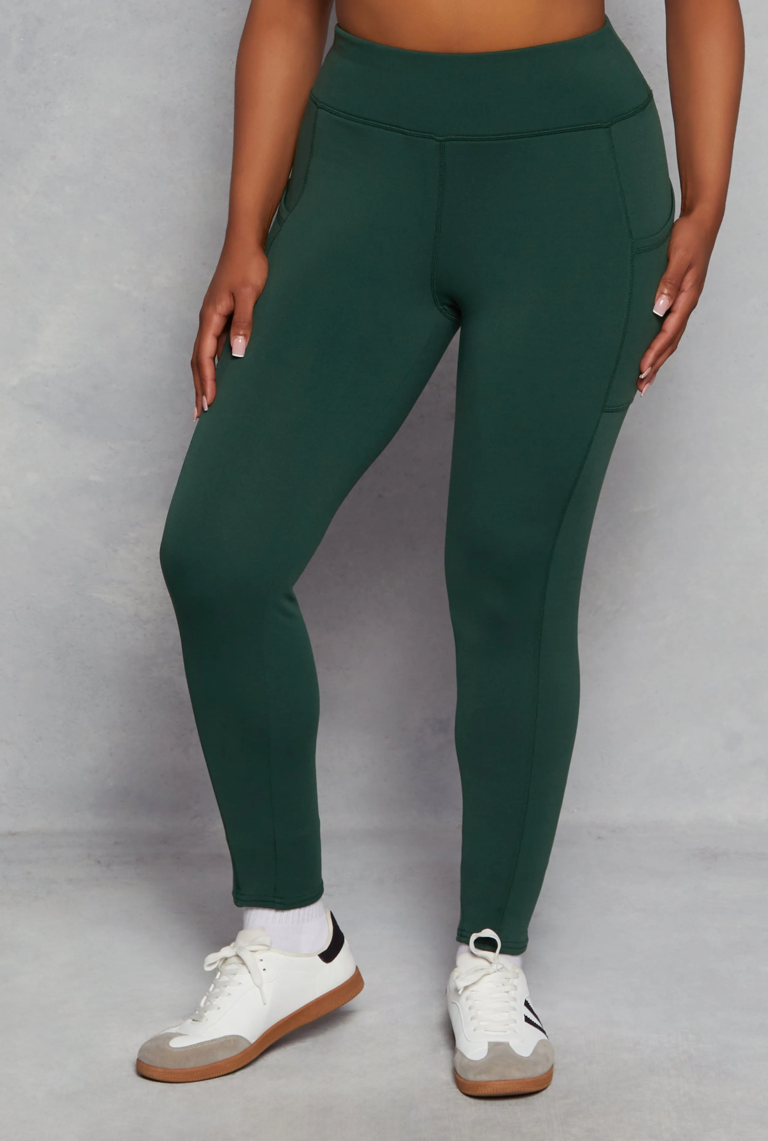 Plus Size High Waist Cell Phone Pocket Leggings sold by Rainbow product image thumbnail 2