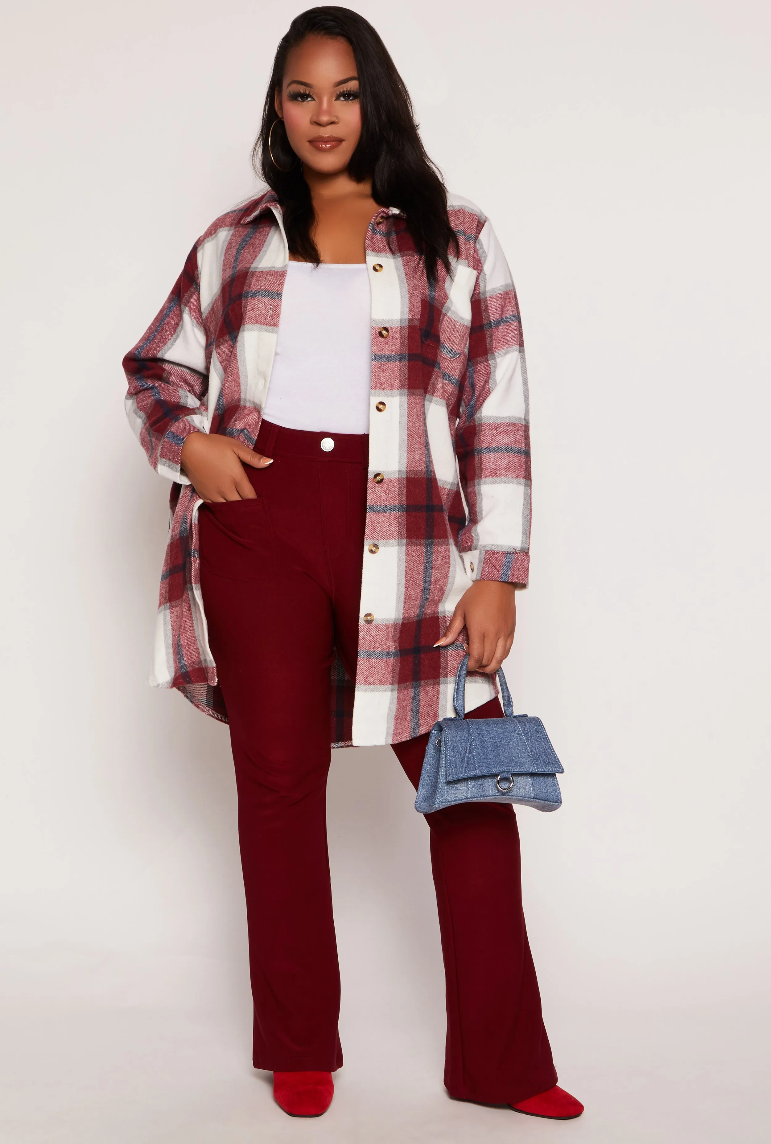 Plus Size Snatched Boot Cut Pants sold by Rainbow