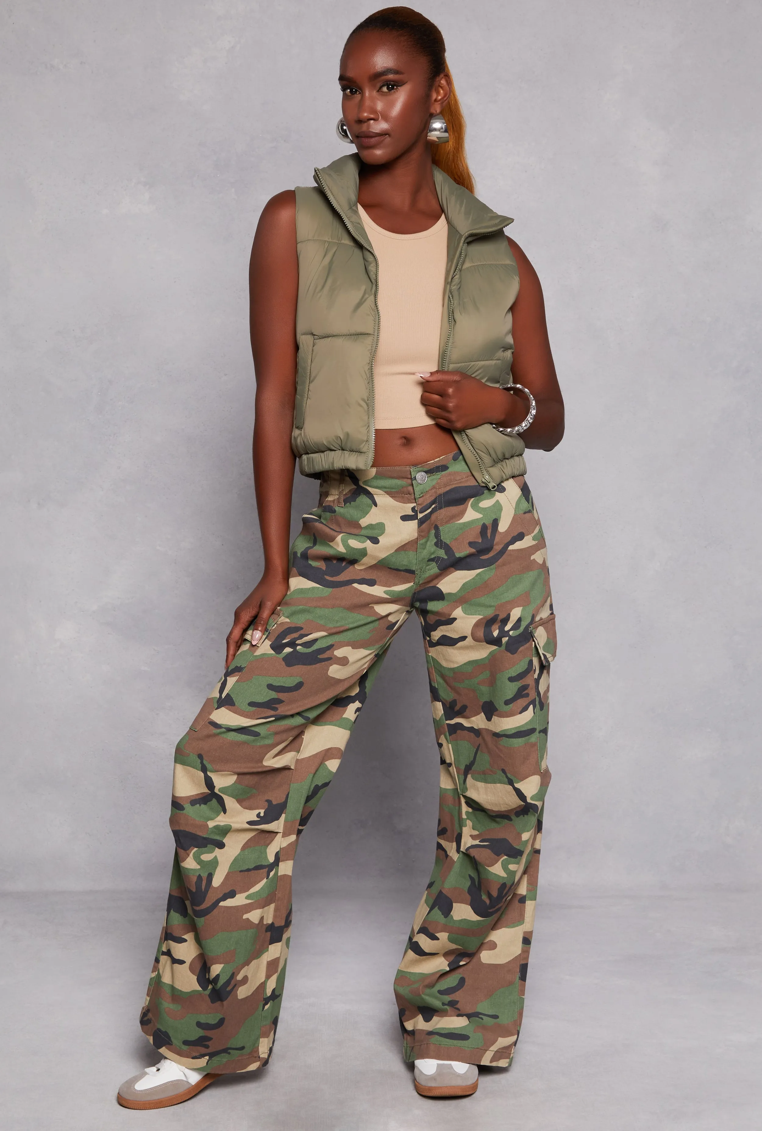 Nylon Zip Front Puffer Vest sold by Rainbow product image thumbnail 2