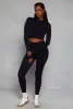 Seamless Long Sleeve Active Crop Top sold by Rainbow
