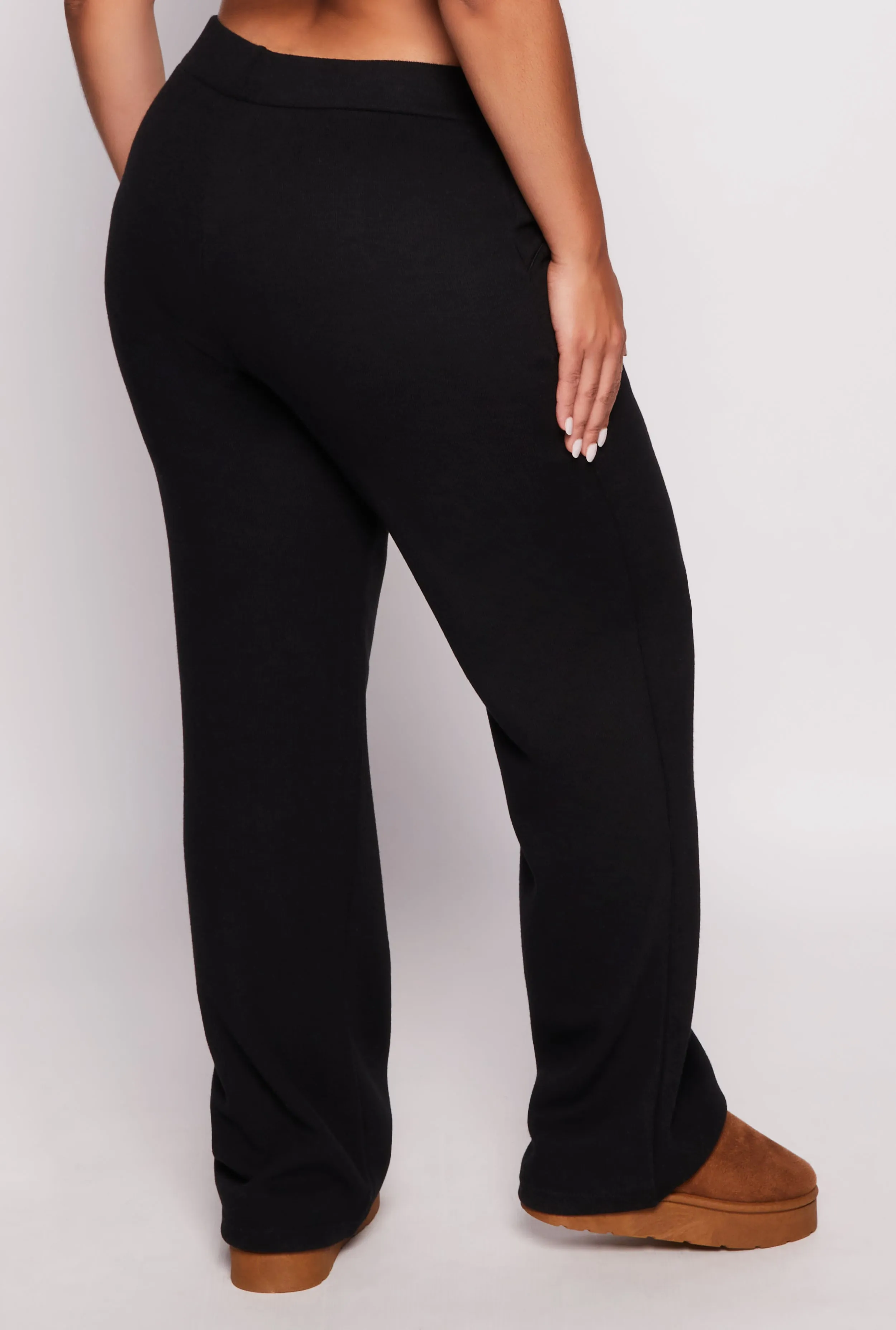 Plus Size Brushed Knit High Waist Pants sold by Rainbow product image thumbnail 3
