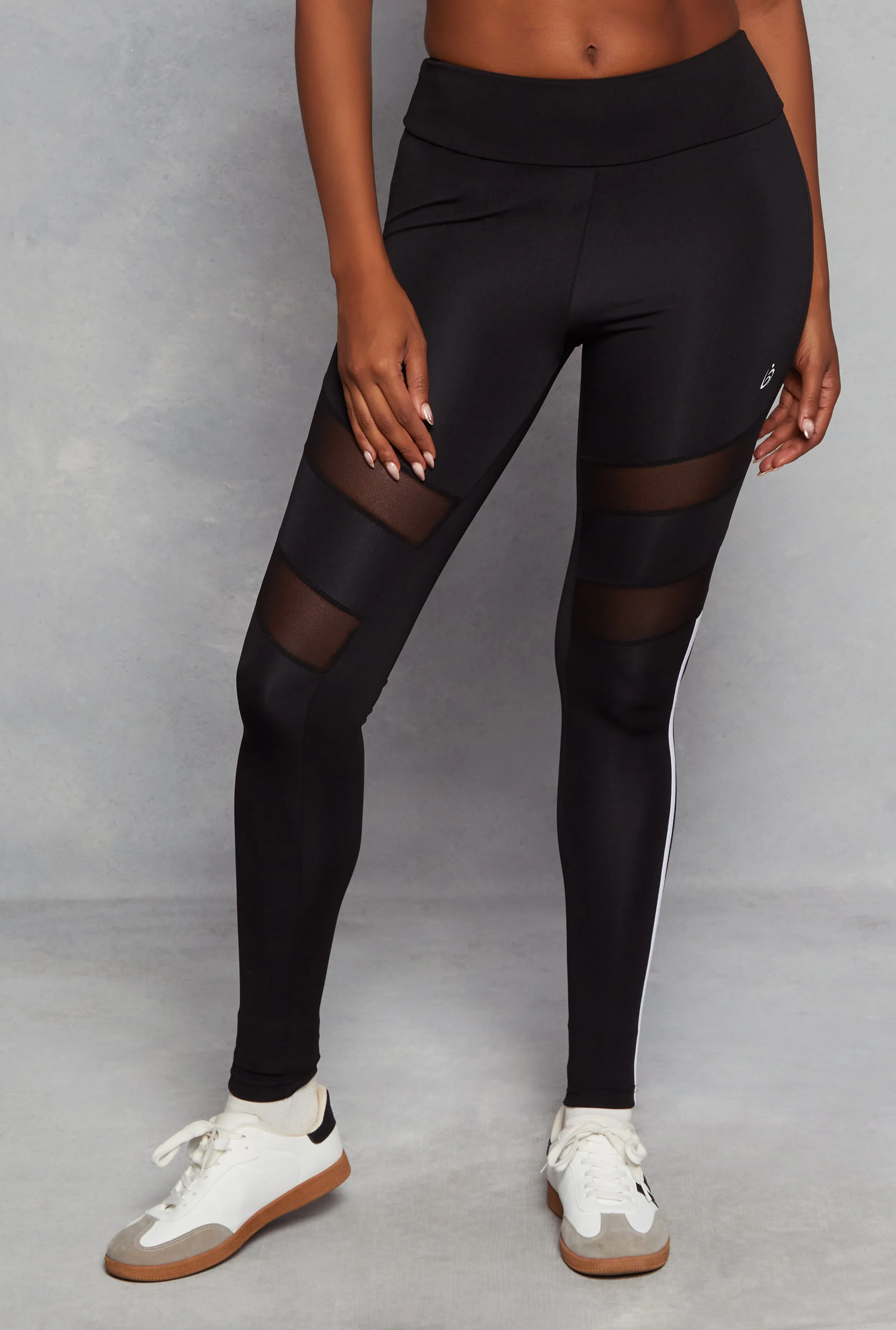 Mesh Detail High Waist Leggings sold by Rainbow product image thumbnail 2