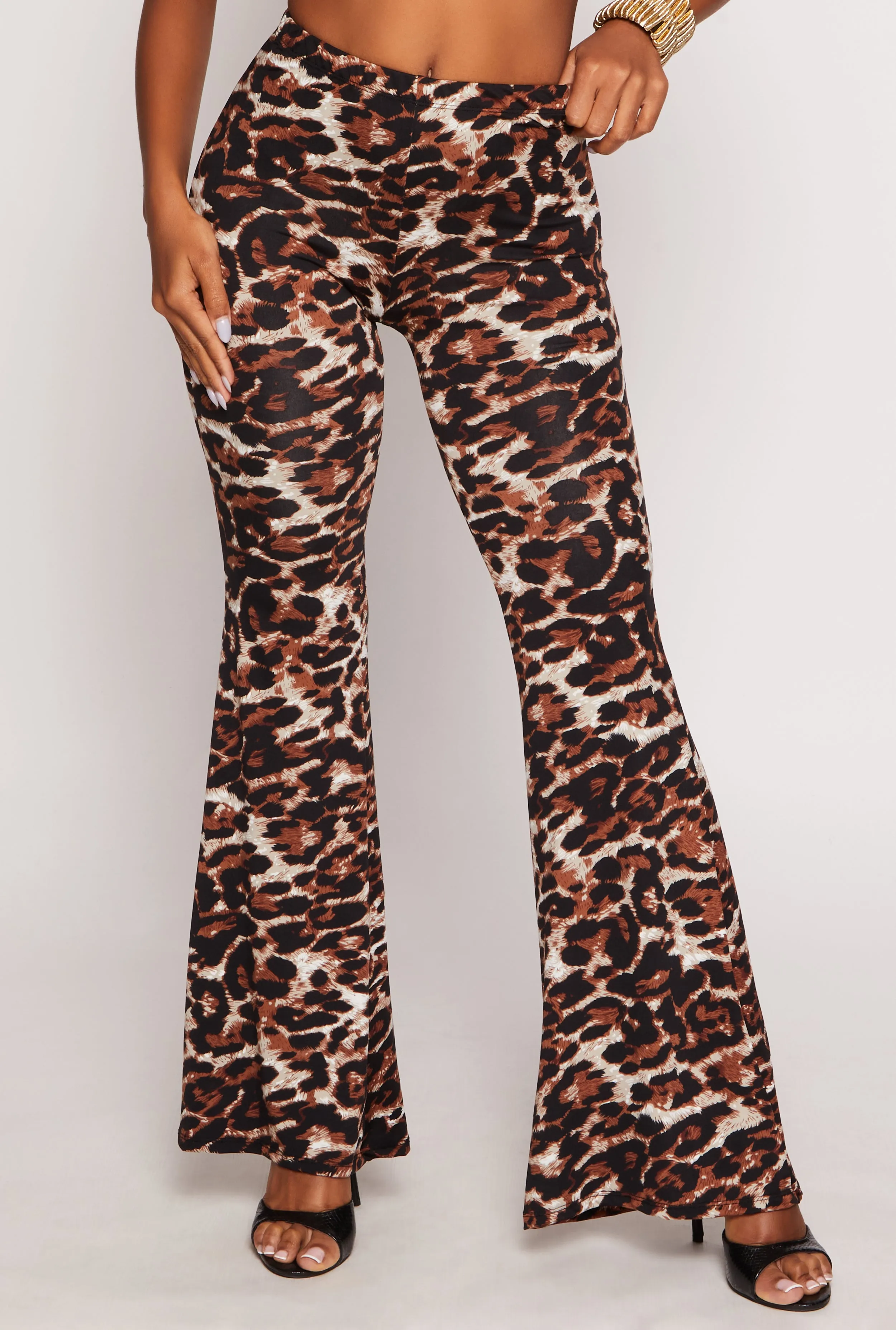Leopard Print Flared Leg Pants sold by Rainbow product image thumbnail 2