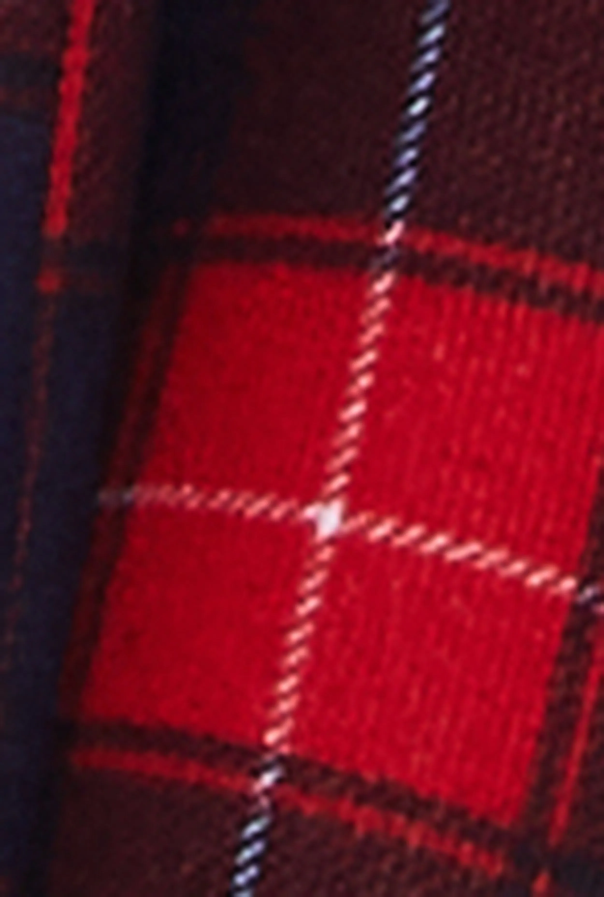 Plaid Hooded Button Front Shirt sold by Rainbow product image thumbnail 4