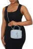 Denim Studded Top Handle Mini Crossbody Bag sold by Rainbow