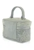 Denim Studded Top Handle Mini Crossbody Bag sold by Rainbow