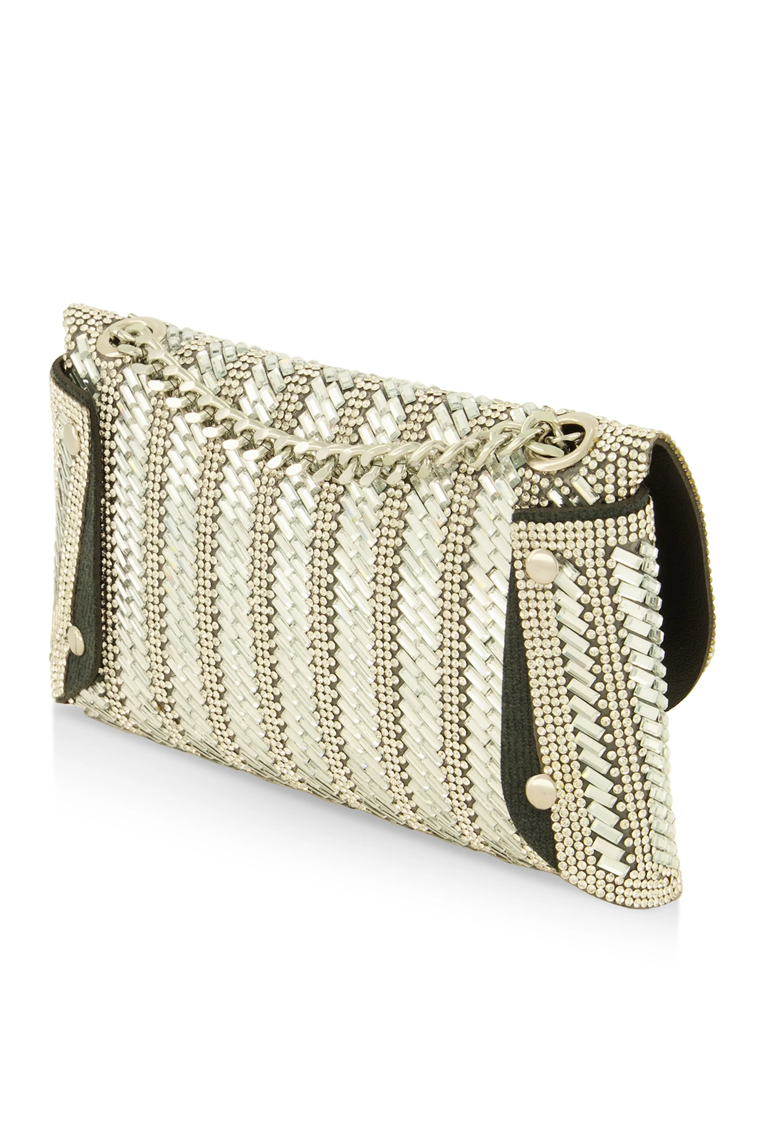 Rhinestone Studded Convertible Crossbody Bag sold by Rainbow product image thumbnail 3