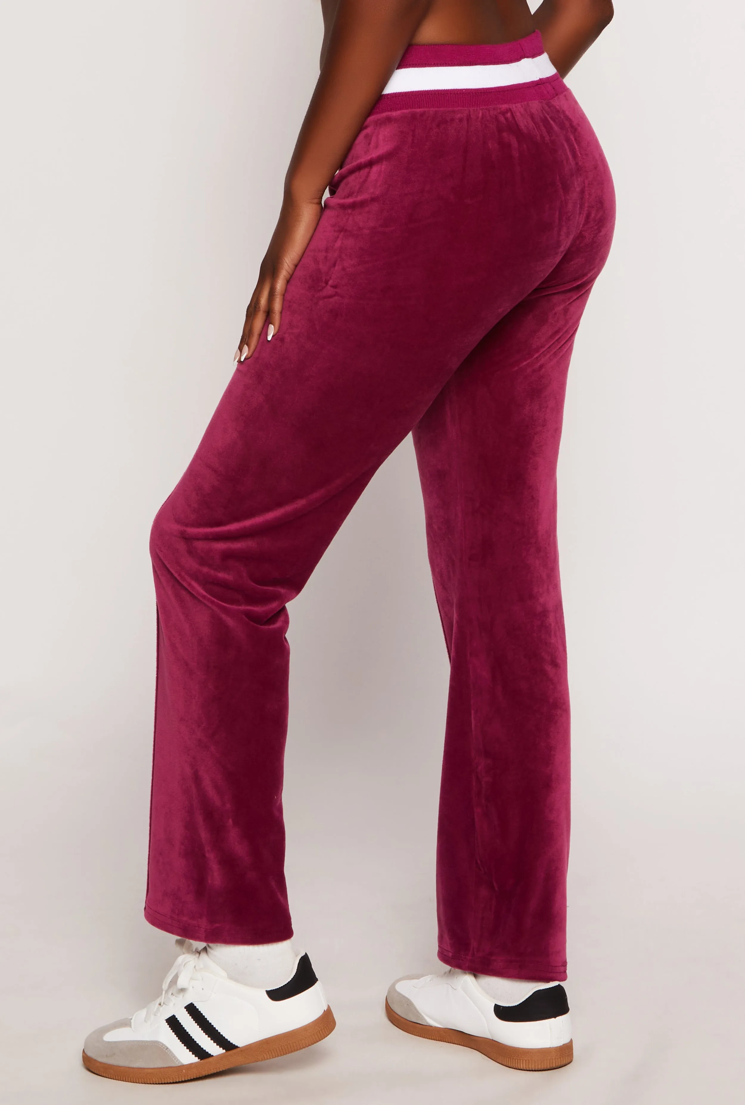 Velour Pintuck Drawstring Sweatpants sold by Rainbow product image thumbnail 3