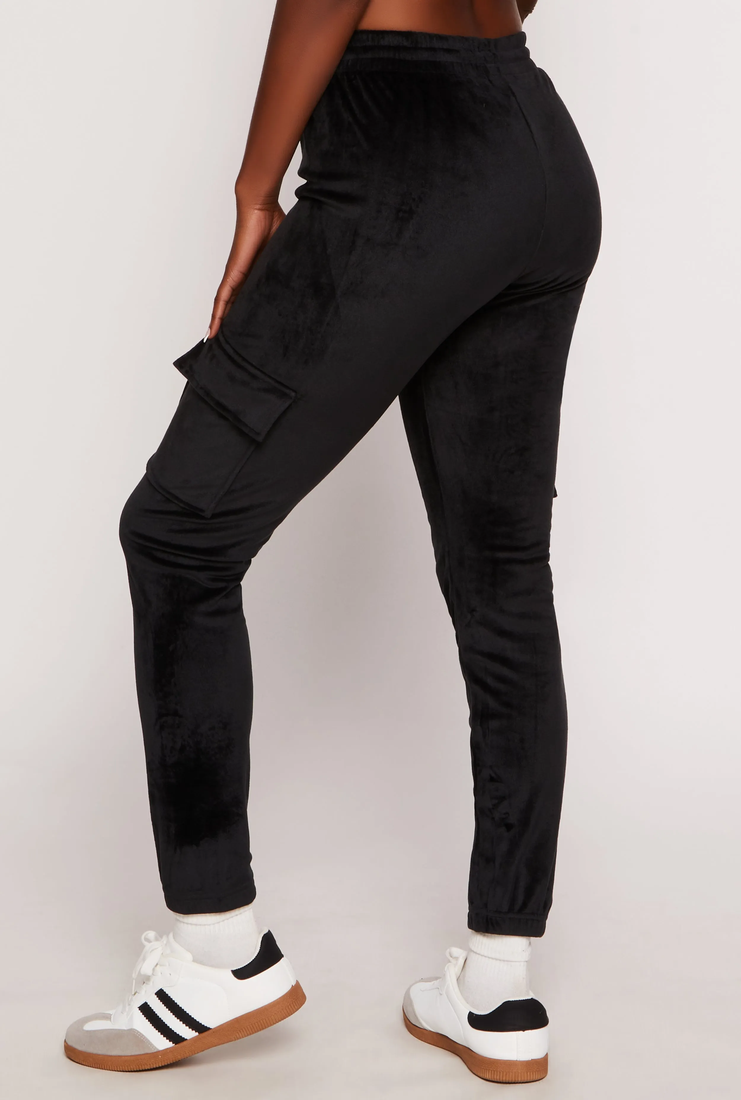 Velour Cargo Pocket Joggers sold by Rainbow product image thumbnail 3