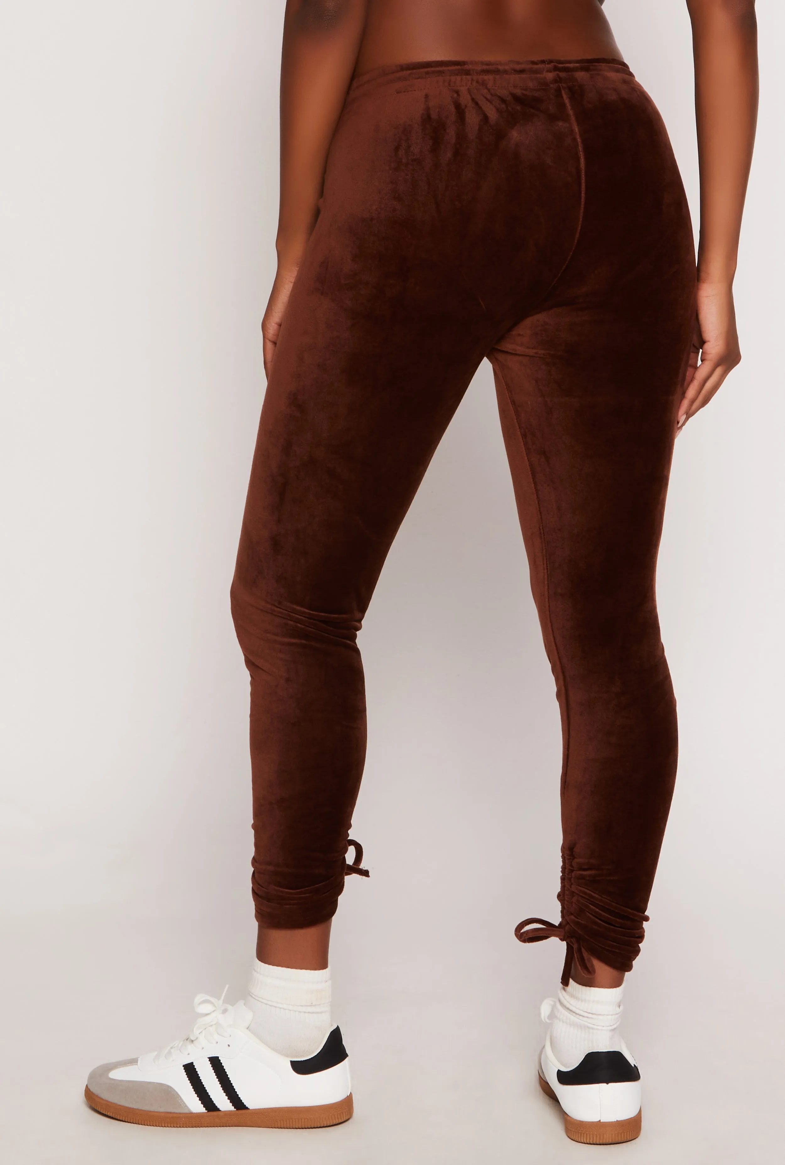 Velour Drawstring Ruched Sweatpants sold by Rainbow product image thumbnail 3