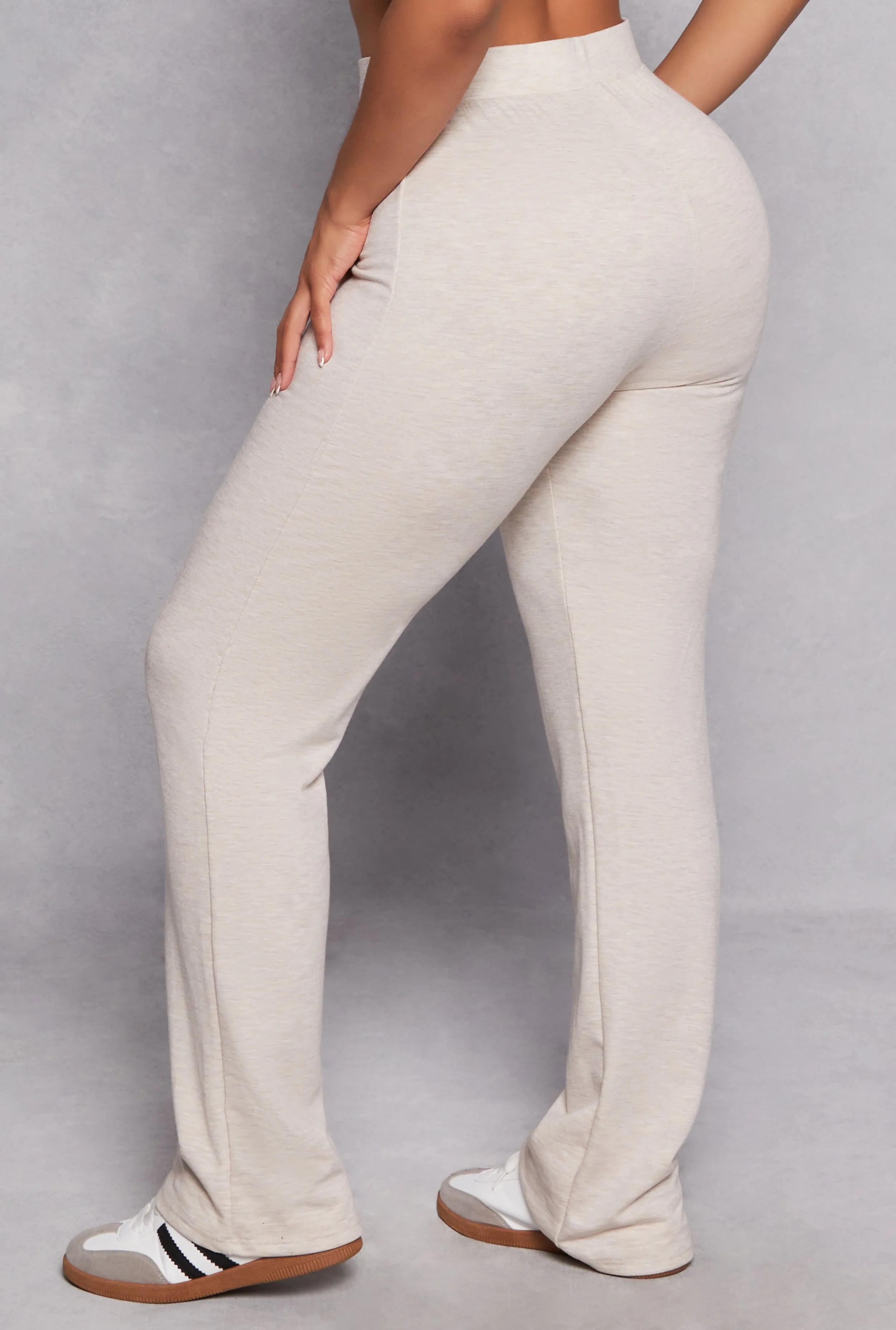 French Terry High Waist Flare Pants sold by Rainbow product image thumbnail 3