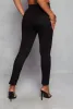 Faux Suede Pull On Pintuck Skinny Leg Pants sold by Rainbow