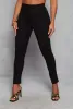 Faux Suede Pull On Pintuck Skinny Leg Pants sold by Rainbow