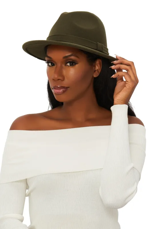 Solid Felt Fedora sold by Rainbow