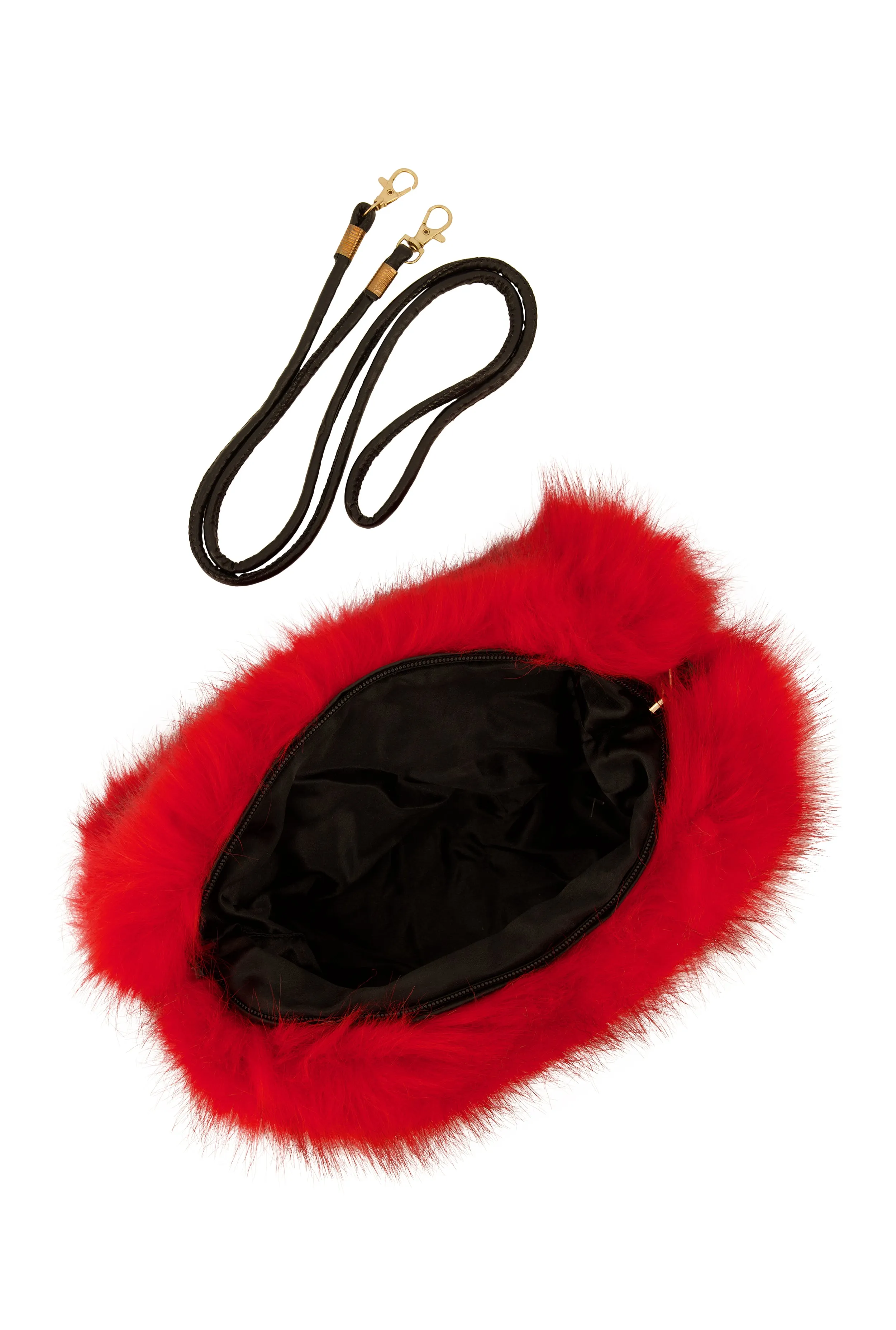 Faux Fur Muff Crossbody Bag sold by Rainbow product image thumbnail 3