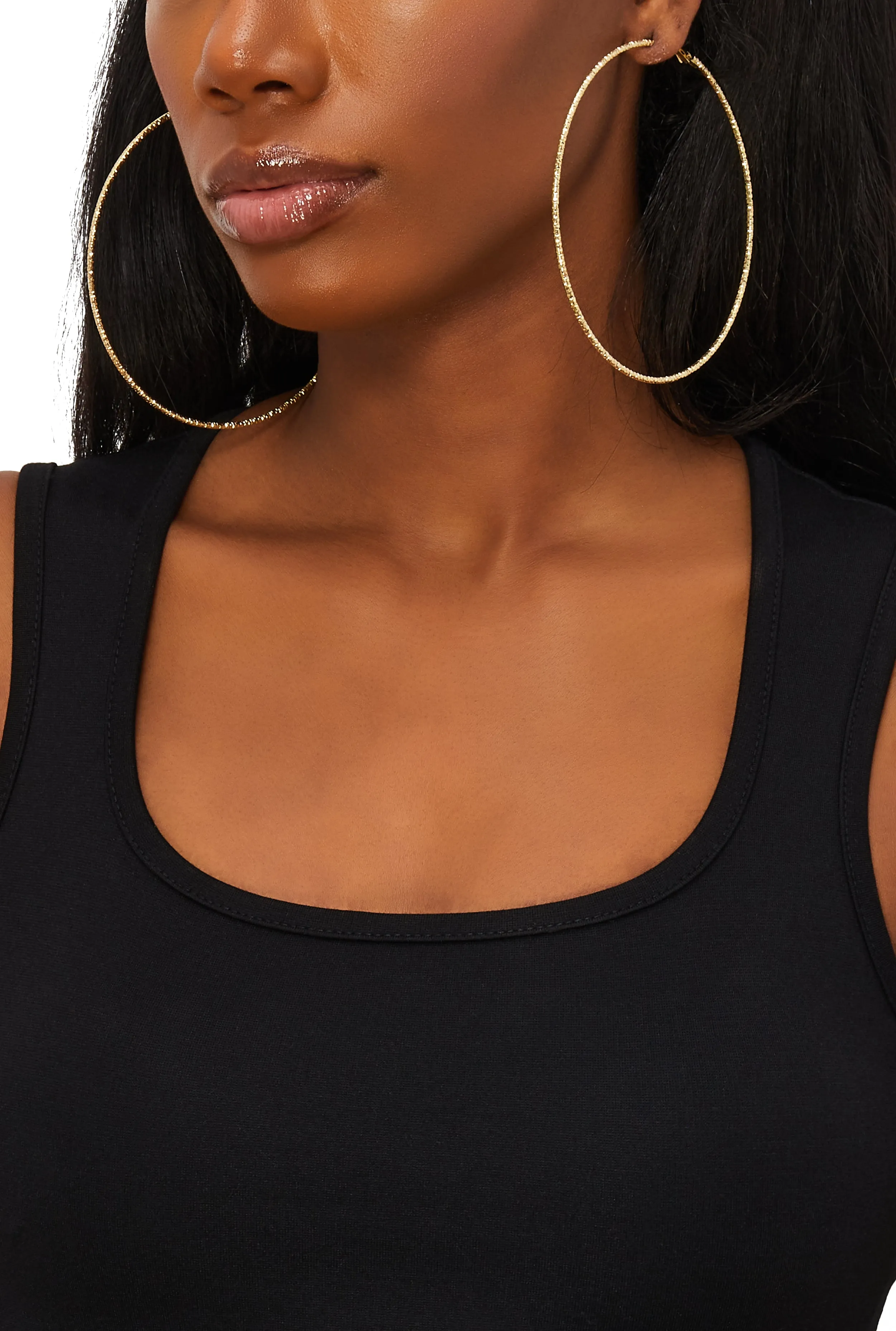 Assorted Metallic Textured Hoop Earring Trio sold by Rainbow product image thumbnail 2