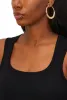 Textured Hoop Earrings and Cubic Zirconia Stud Earrings Set of 6 sold by Rainbow