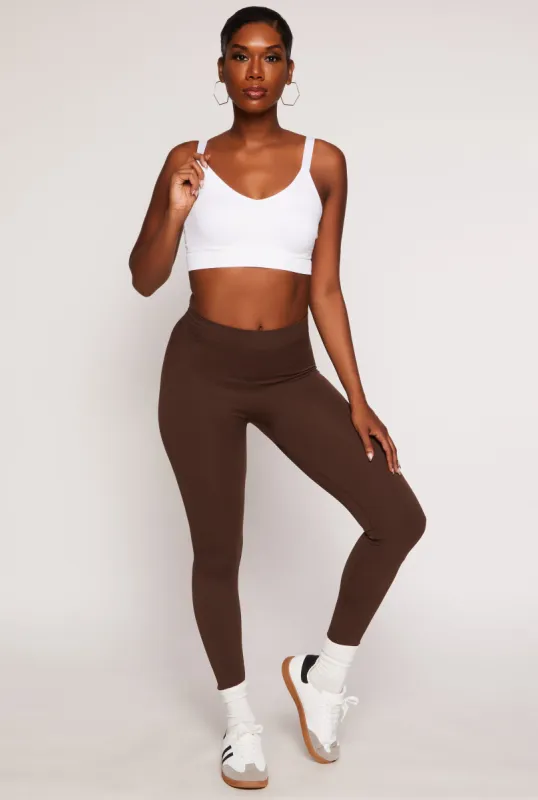 Seamless Ribbed Knit Leggings sold by Rainbow