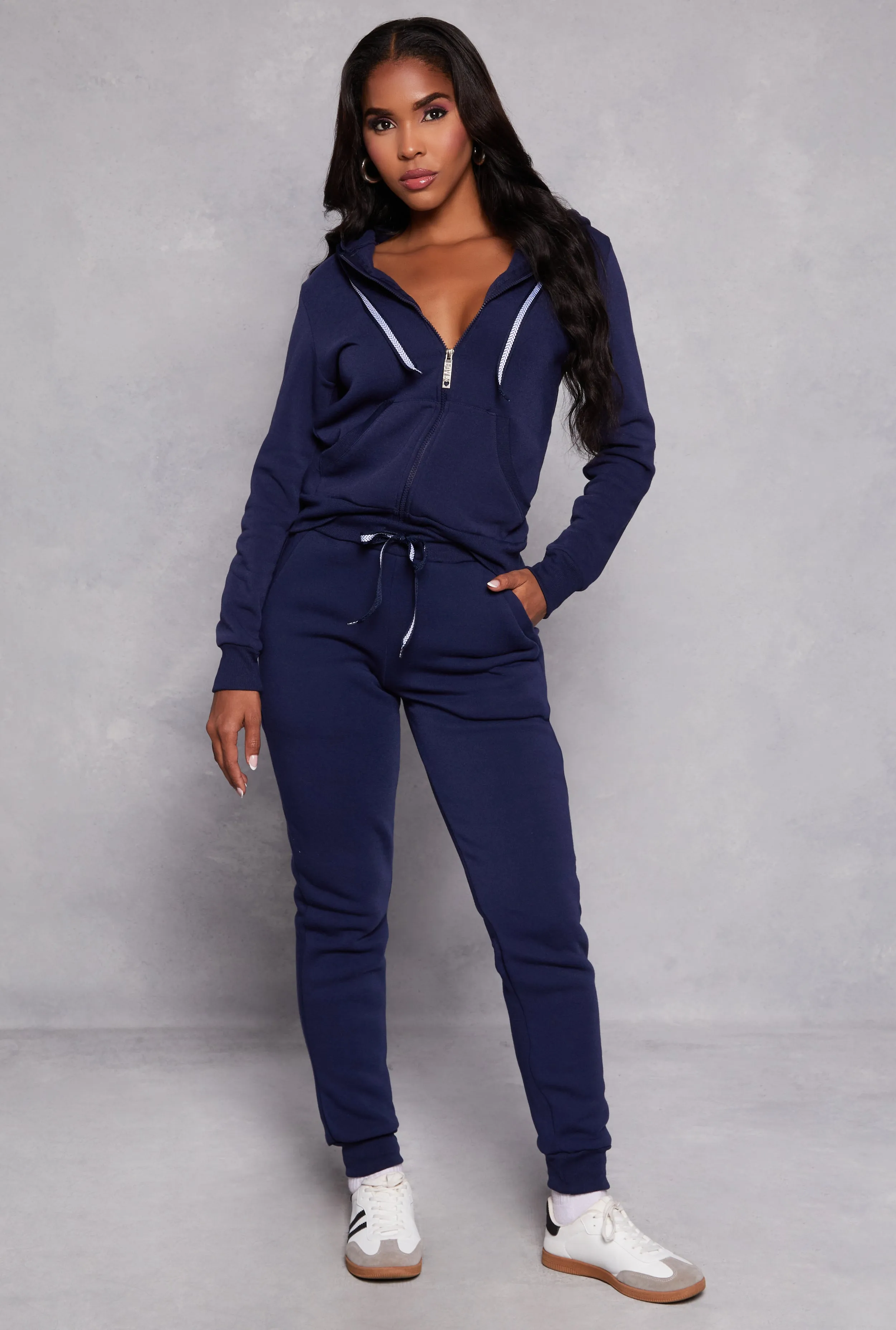 Fleece Full Zip Hoodie sold by Rainbow product image thumbnail 2