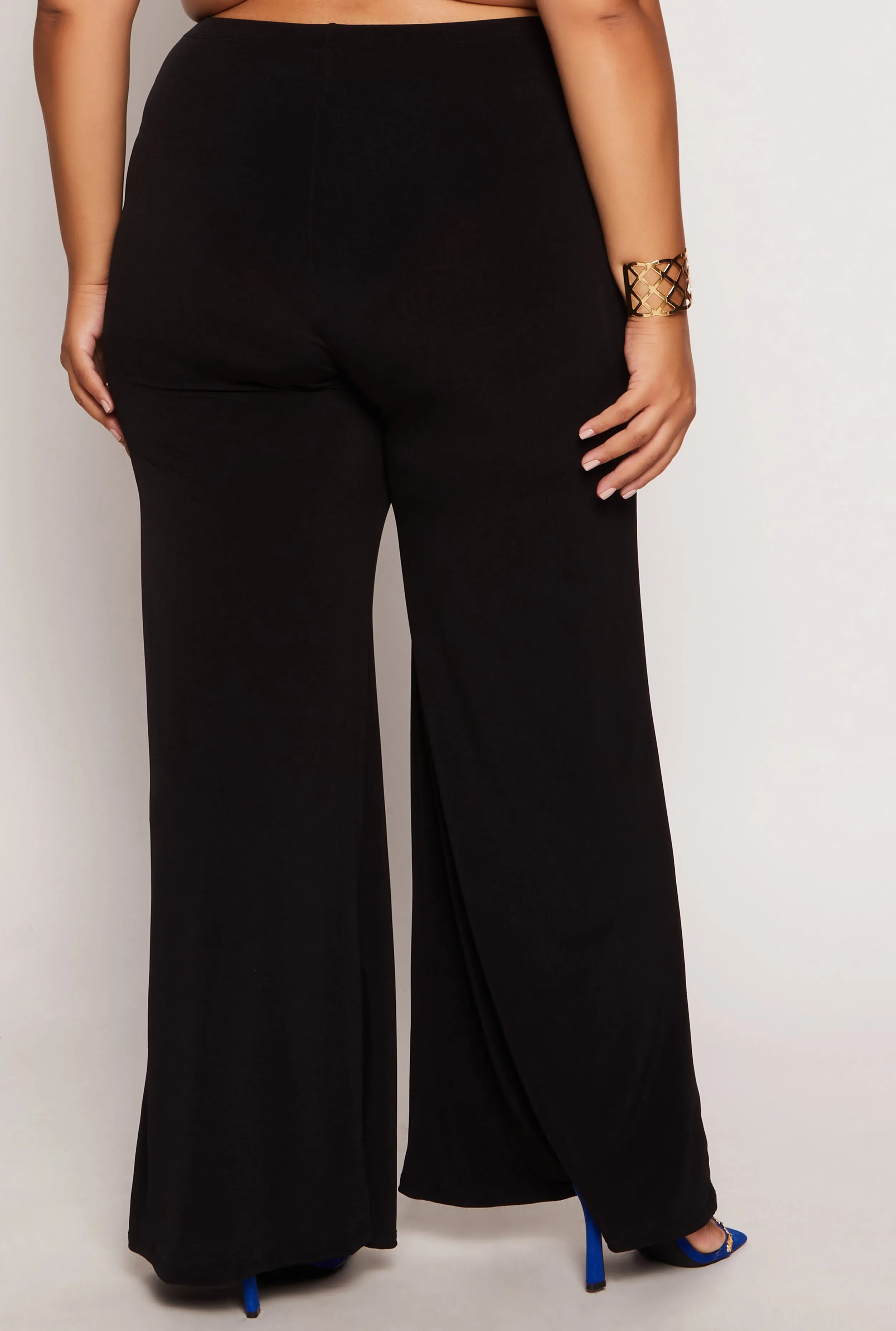 Plus Size High Waist Palazzo Pants sold by Rainbow product image thumbnail 3