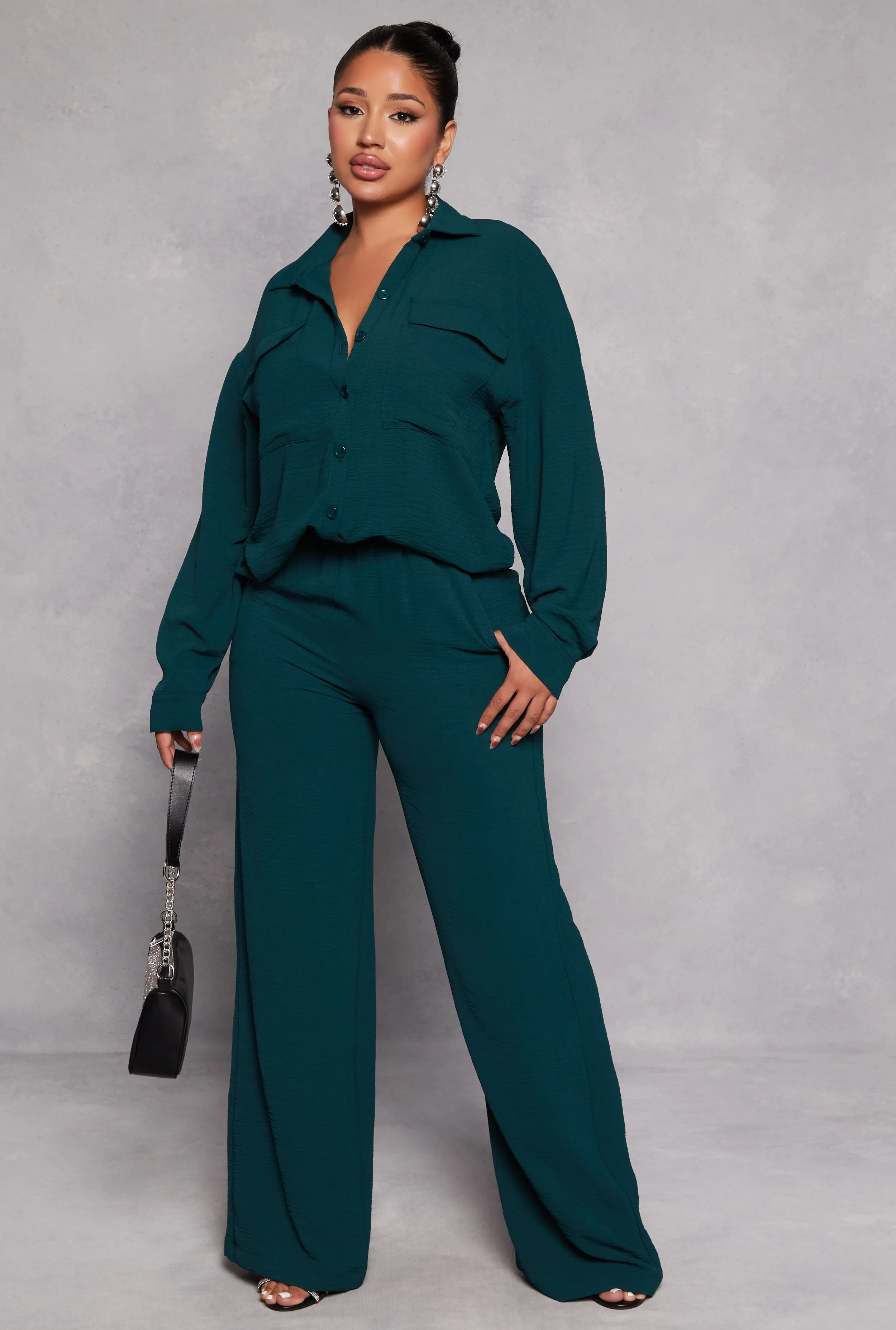 Airy Button Front Shirt sold by Rainbow product image thumbnail 2