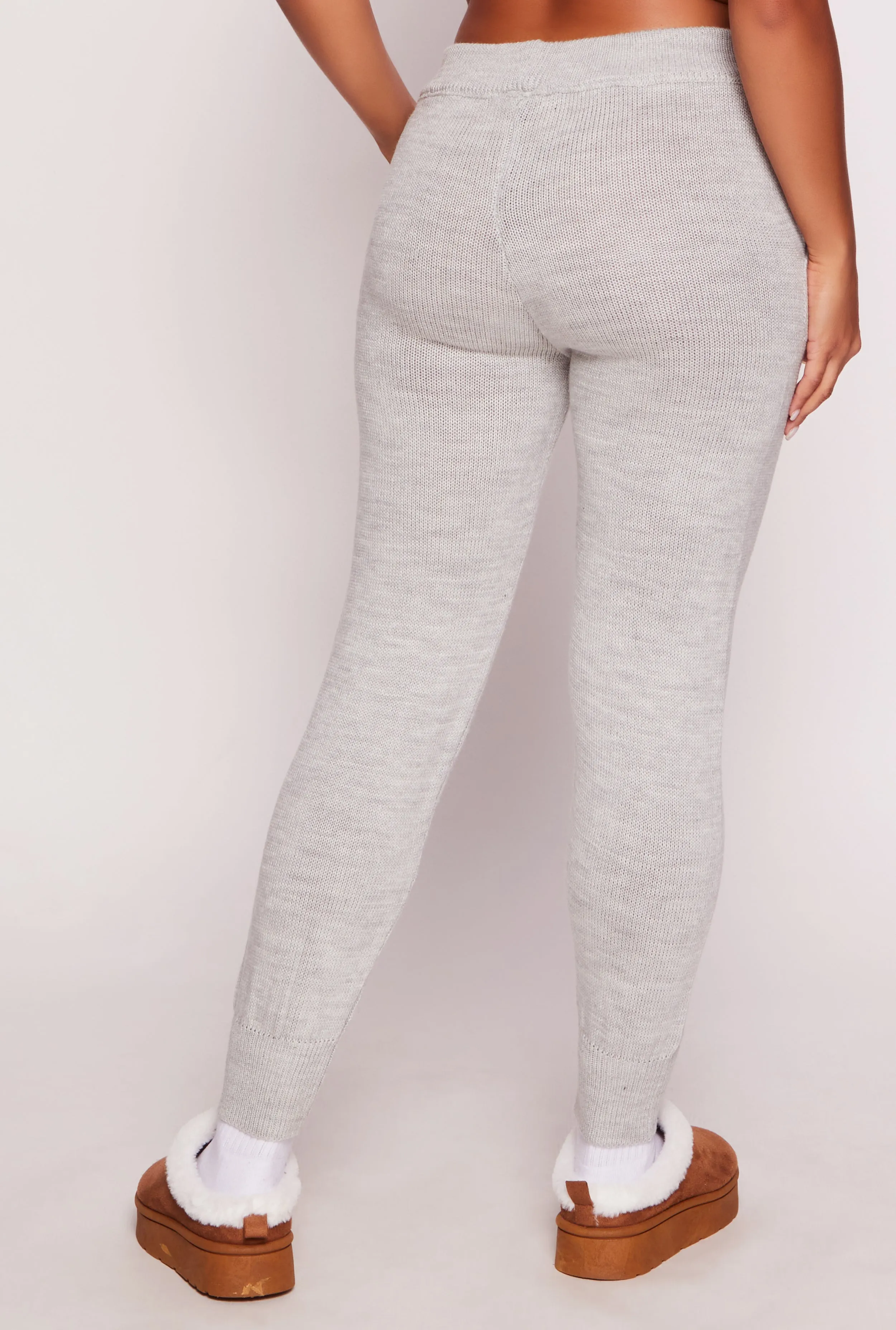 Knit High Waist Pocket Detail Joggers sold by Rainbow product image thumbnail 3