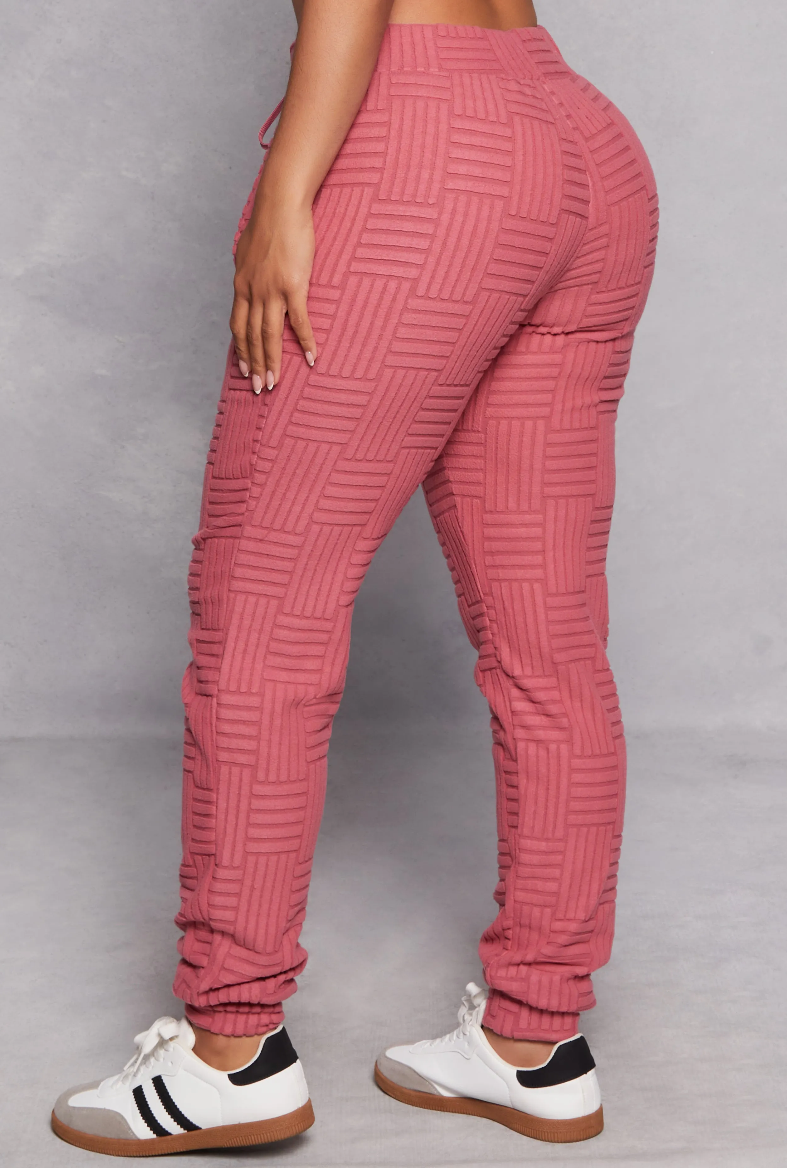 Fleece Patterned Drawstring Joggers sold by Rainbow product image thumbnail 3