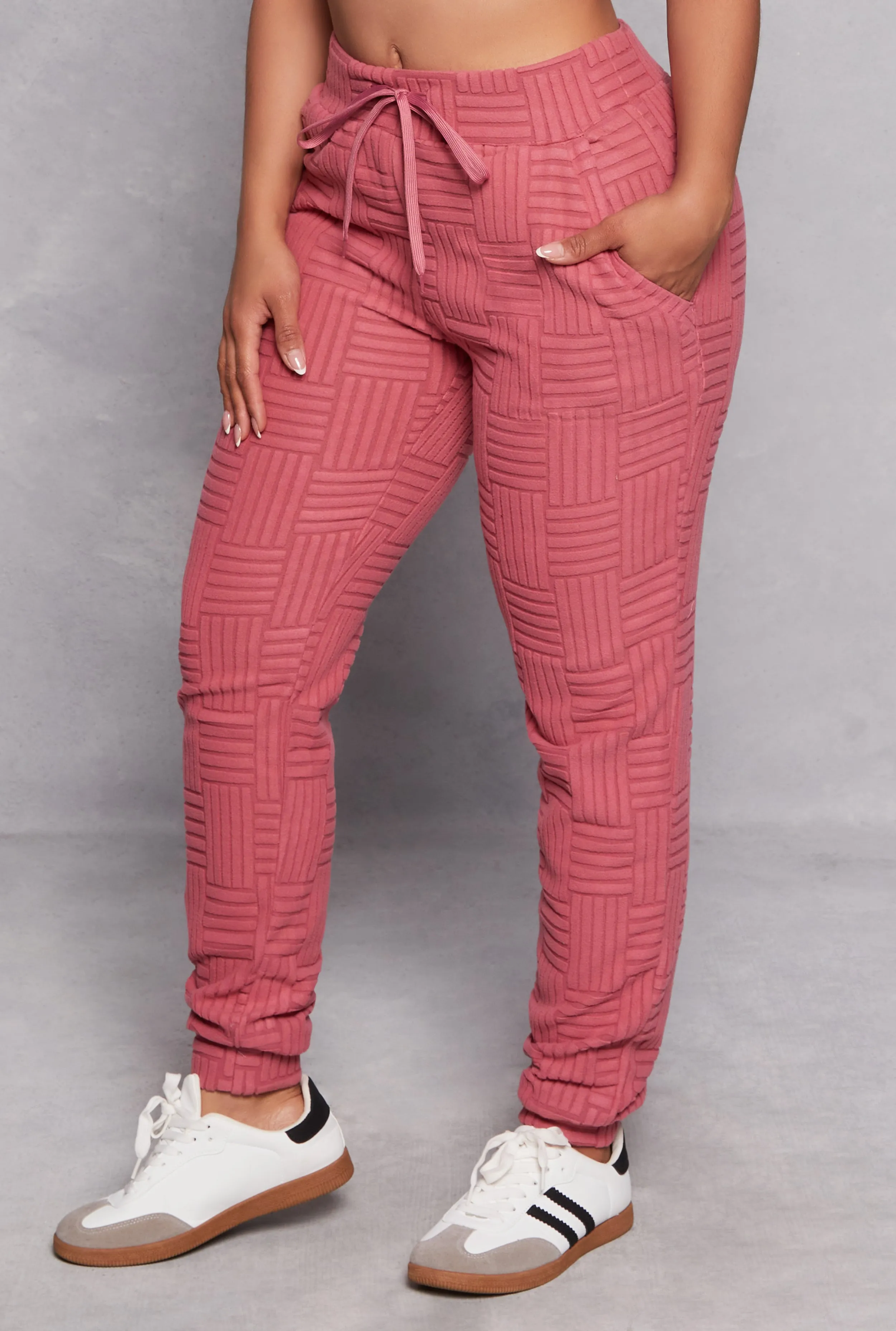 Fleece Patterned Drawstring Joggers sold by Rainbow product image thumbnail 2