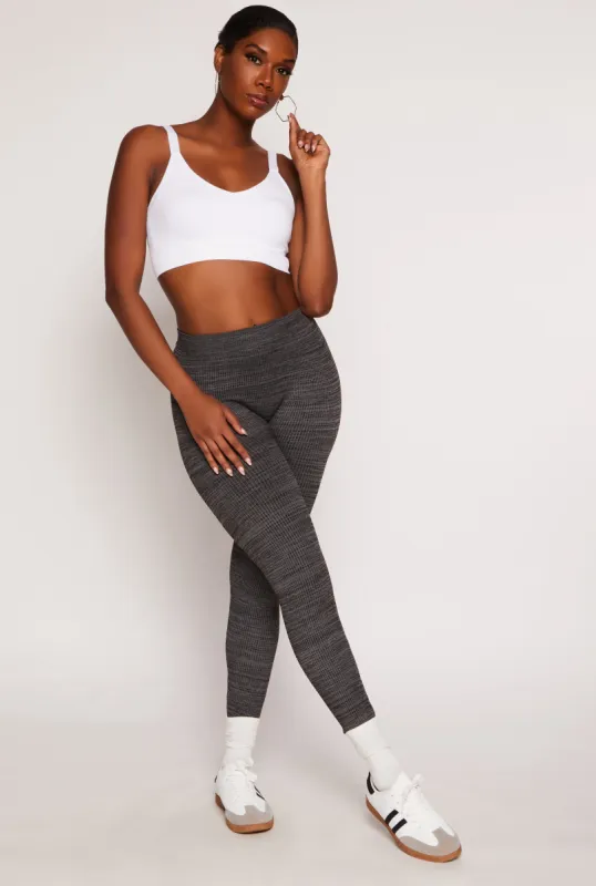 Seamless Ribbed Knit Leggings sold by Rainbow