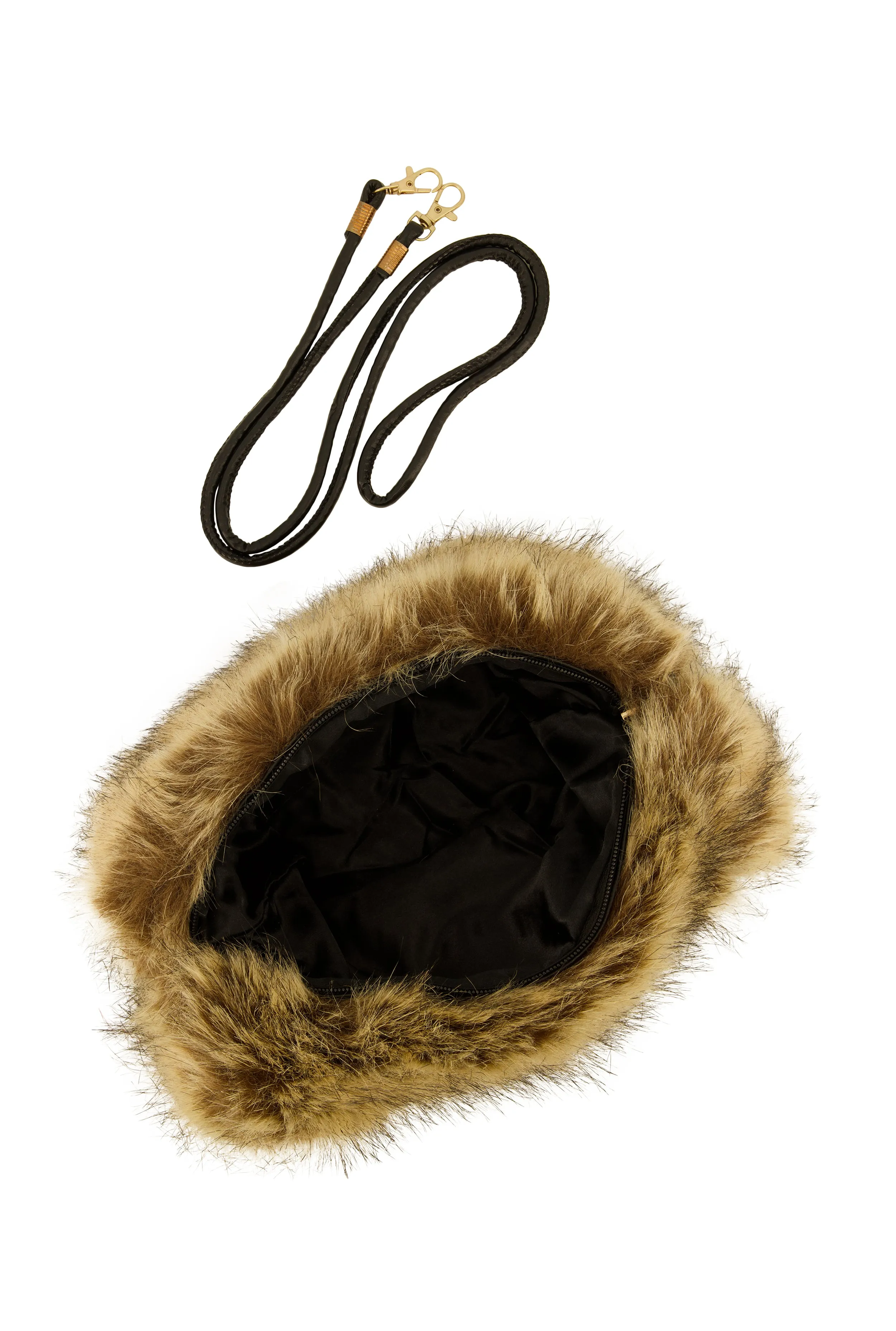 Faux Fur Muff Crossbody Bag sold by Rainbow product image thumbnail 3