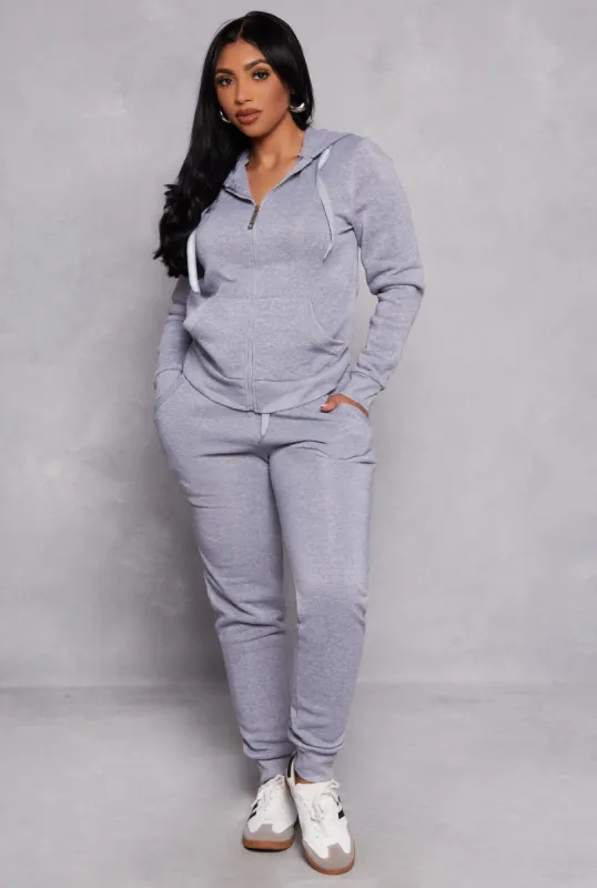 Fleece High Waist Drawstring Joggers sold by Rainbow