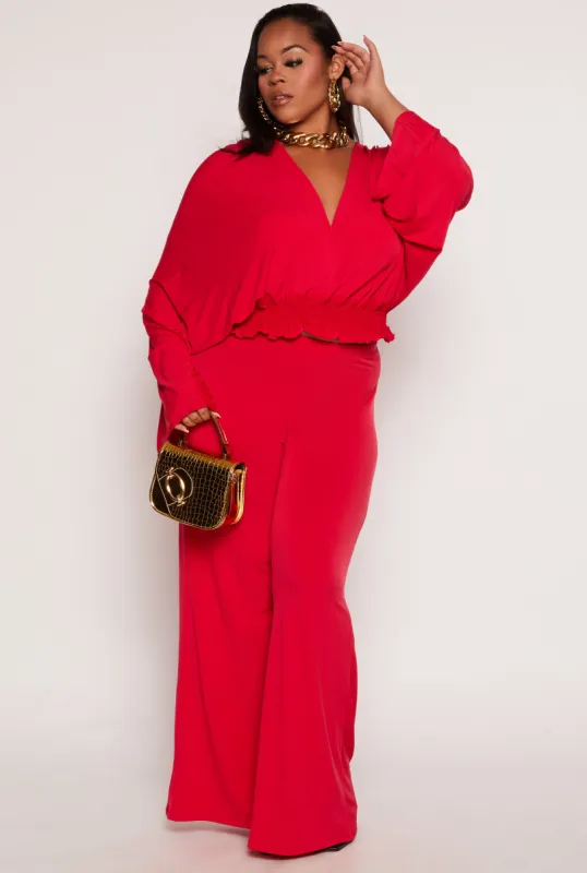 Plus Size High Waist Palazzo Pants sold by Rainbow