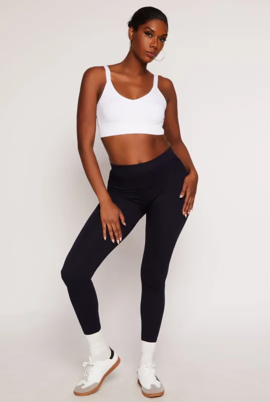 Seamless Ribbed Knit Leggings sold by Rainbow