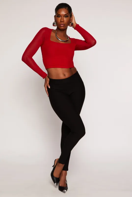Ponte Pull On Skinny Dress Pants sold by Rainbow