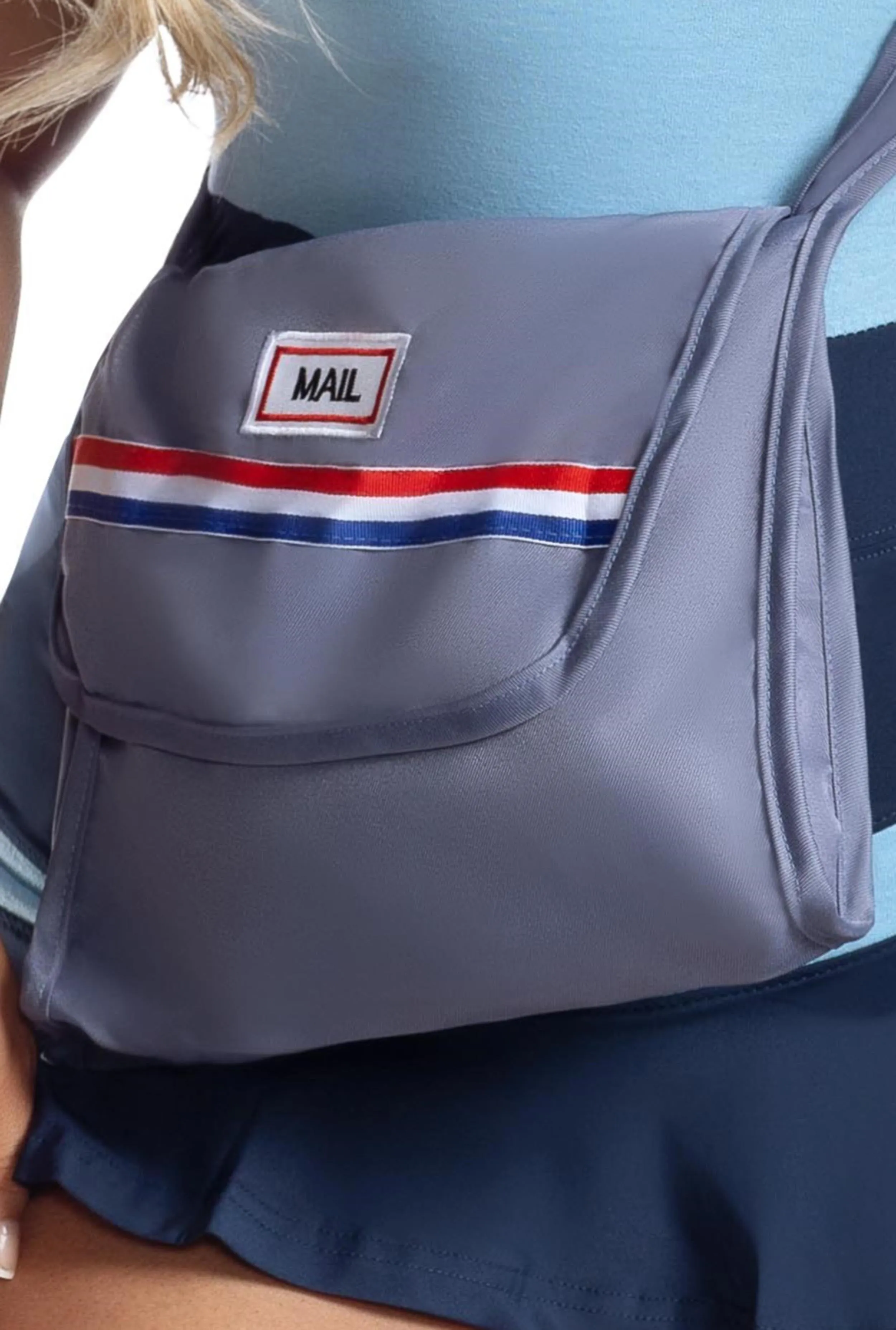 Plus Size Mail Babe Costume sold by Rainbow product image thumbnail 3