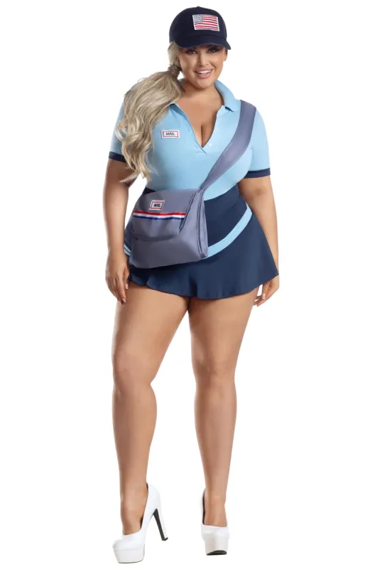 Plus Size Mail Babe Costume sold by Rainbow