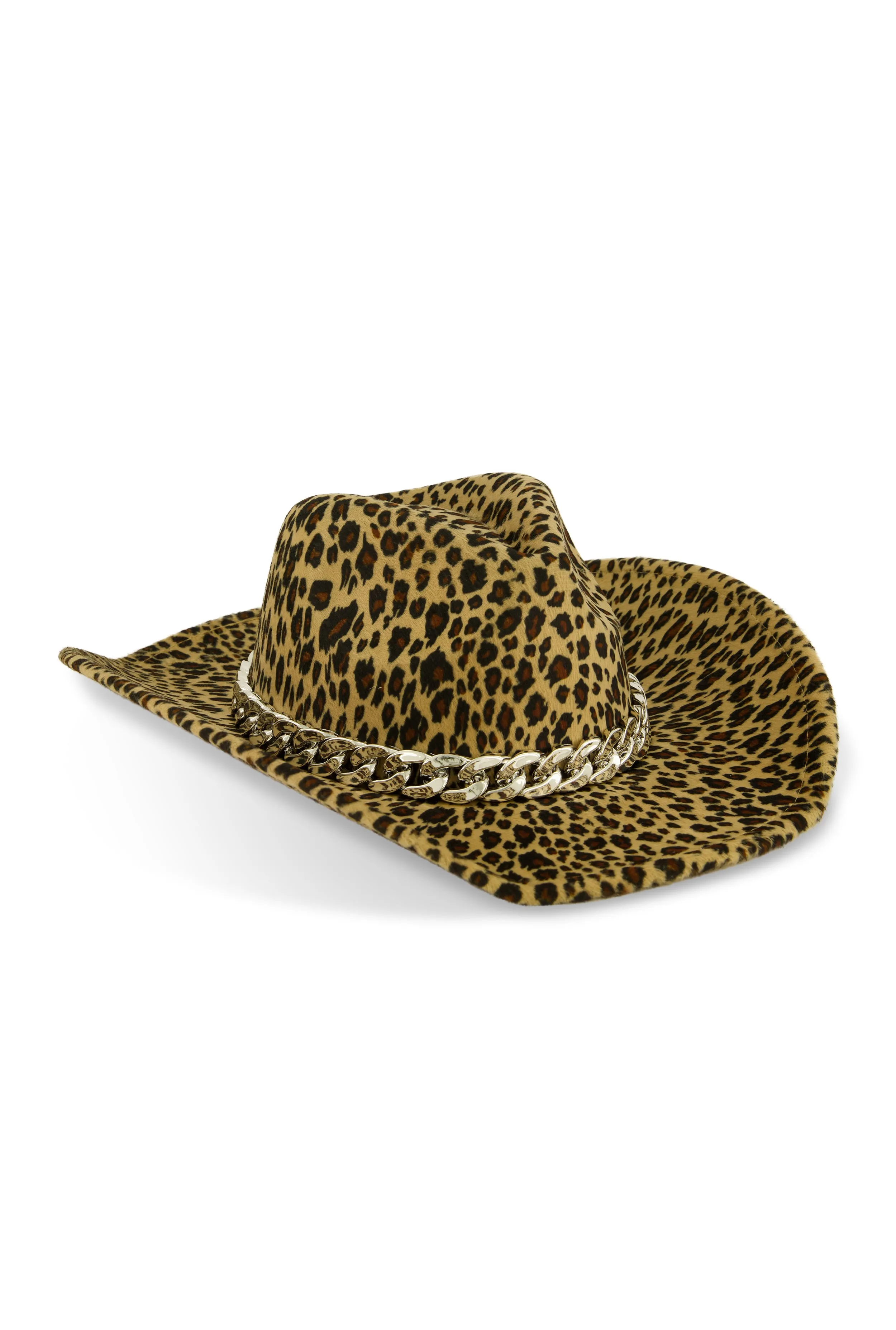 Animal Print Chain Detail Cowboy Hat sold by Rainbow product image thumbnail 3