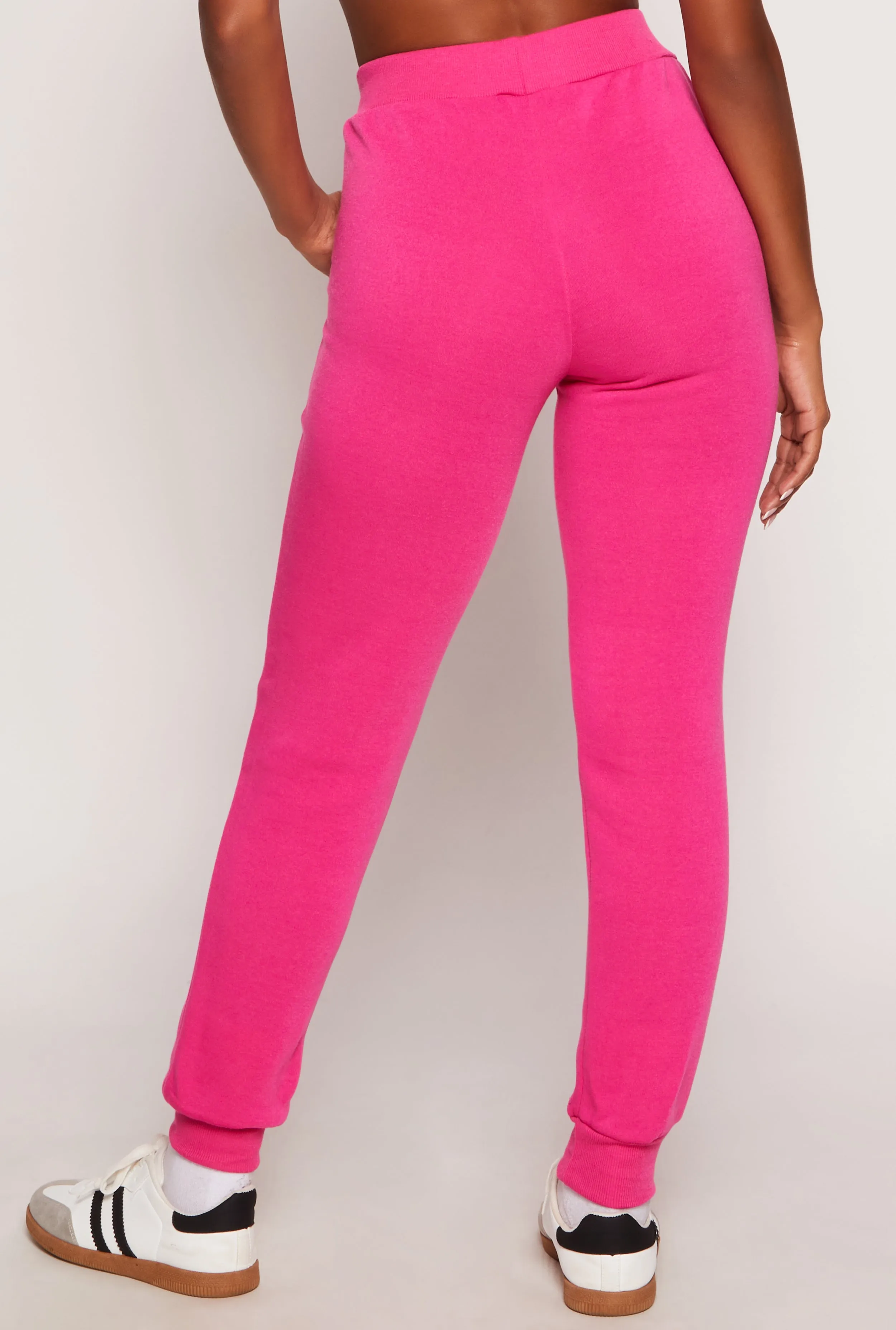 Fleece High Waist Drawstring Joggers sold by Rainbow product image thumbnail 3