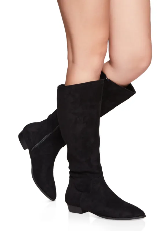 Pointed Toe Knee High Boots sold by Rainbow