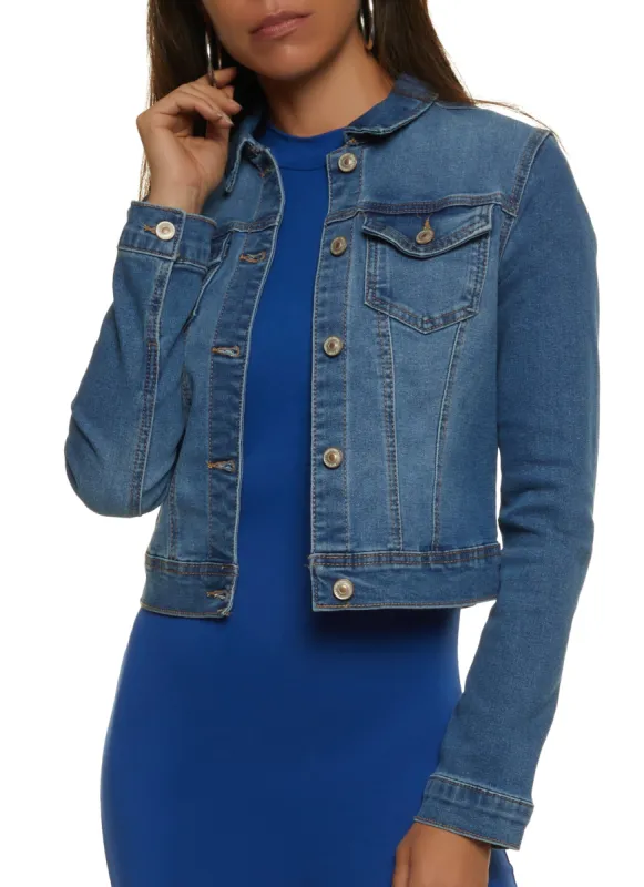 WAX Stone Wash Denim Jacket sold by Rainbow