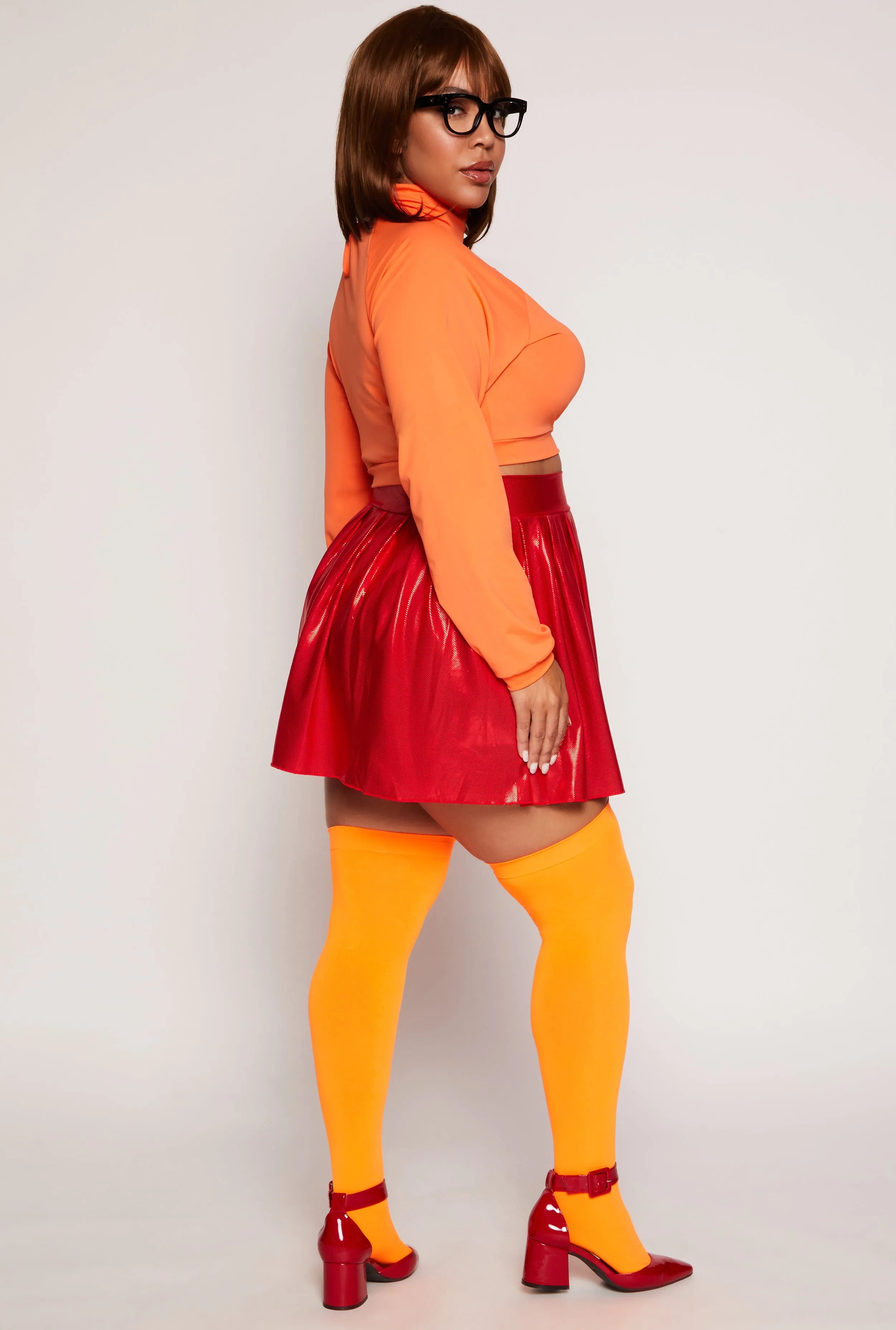 Plus Size Sexy Smarty Detective Costume with Wig sold by Rainbow product image thumbnail 3