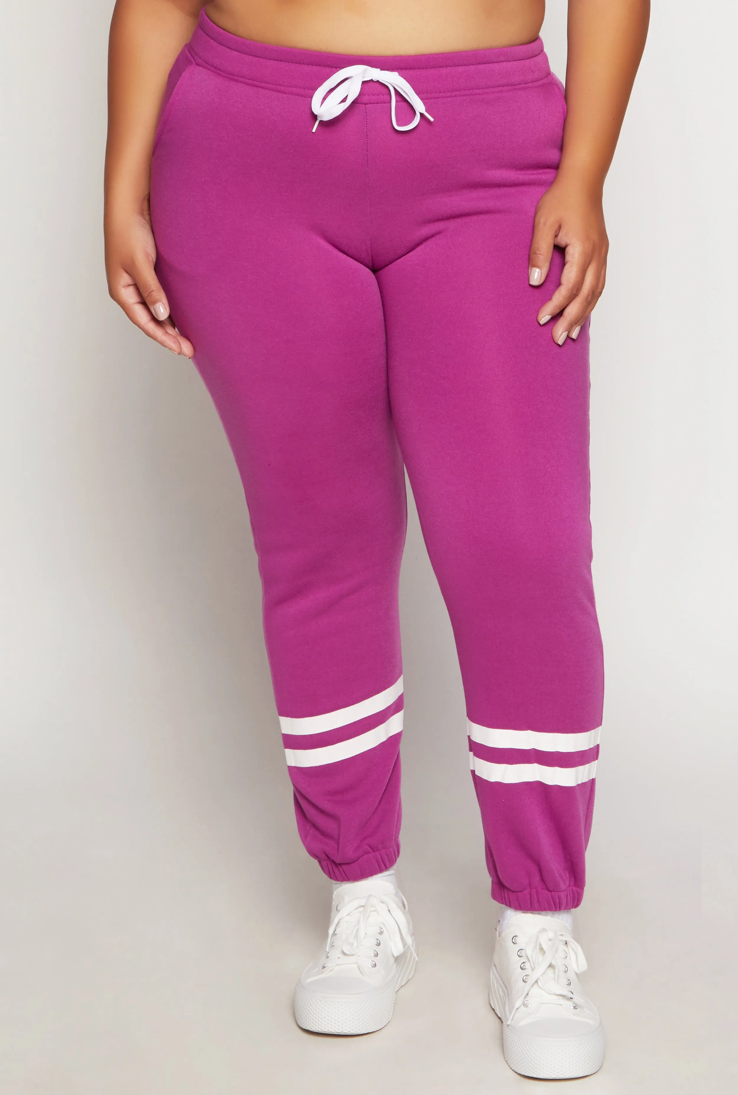 Plus Size Varsity Stripe Detail Sweatpants sold by Rainbow product image thumbnail 2