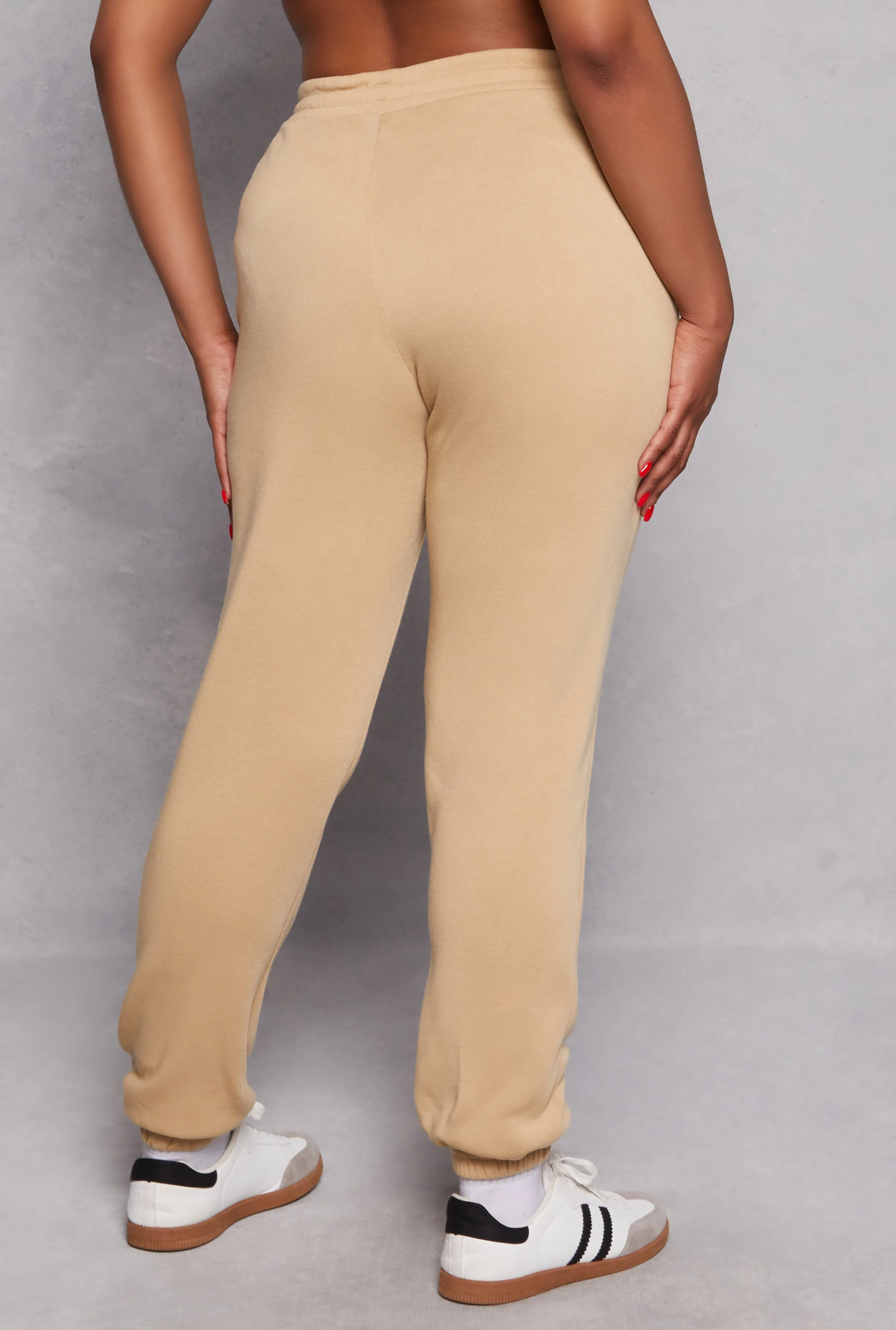 Plus Size Fleece Lined Drawstring Sweatpants sold by Rainbow product image thumbnail 3