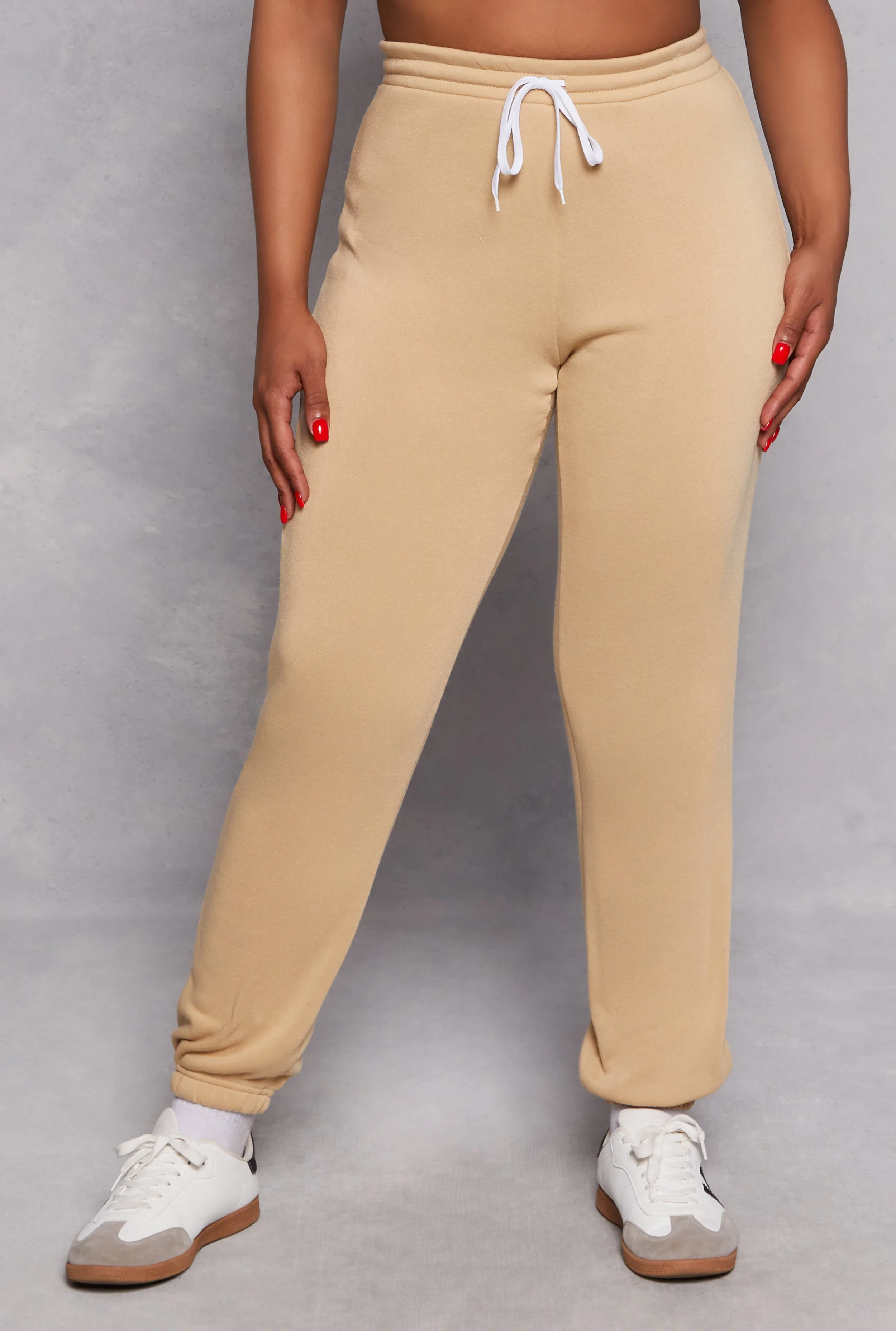 Plus Size Fleece Lined Drawstring Sweatpants sold by Rainbow product image thumbnail 2